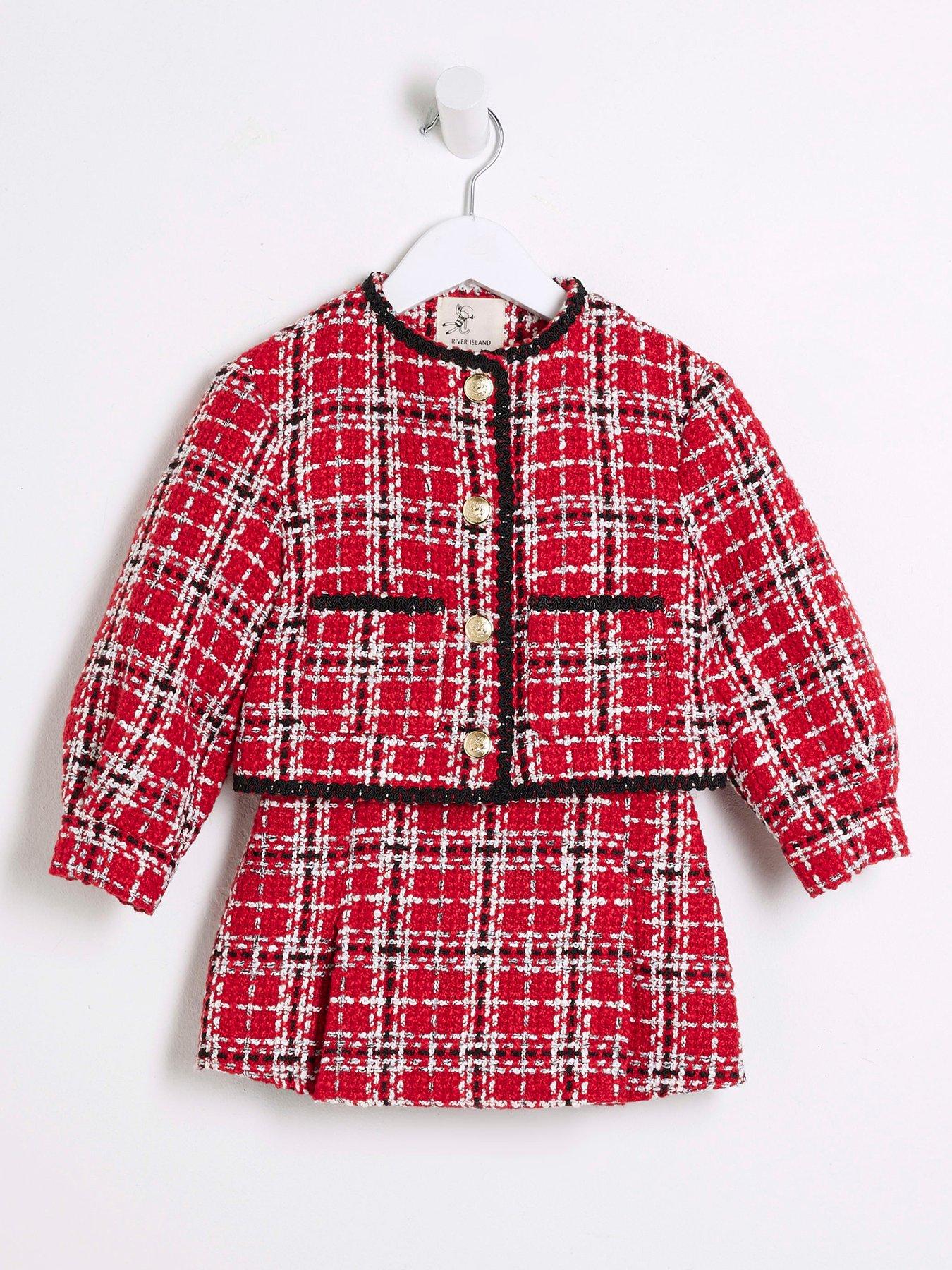 river-island-mini-mini-girl-christmas-check-boucle-jacket-set-redstillFront