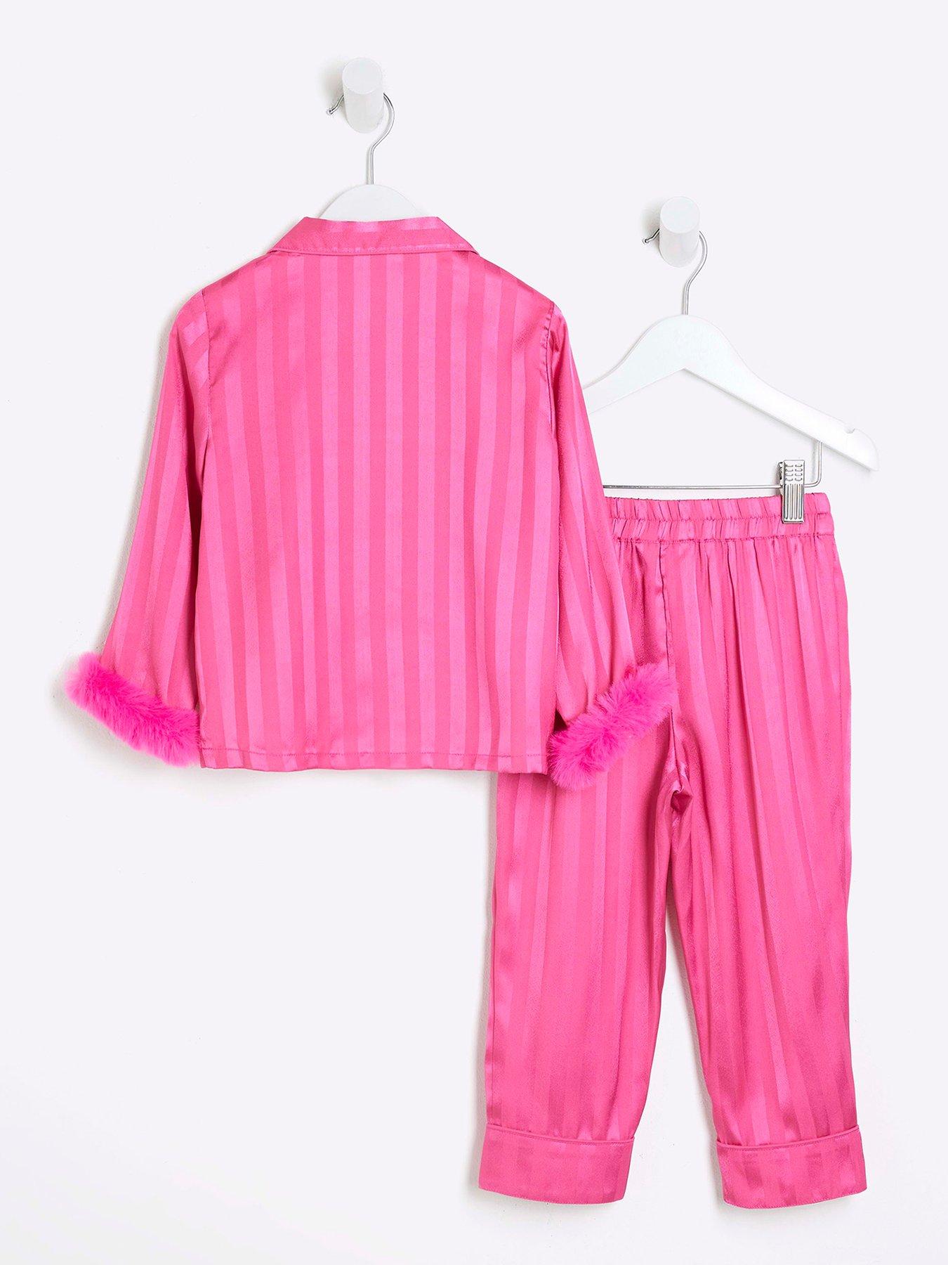 river-island-mini-mini-girls-faux-fur-cuff-pyjamas-set-pinkback