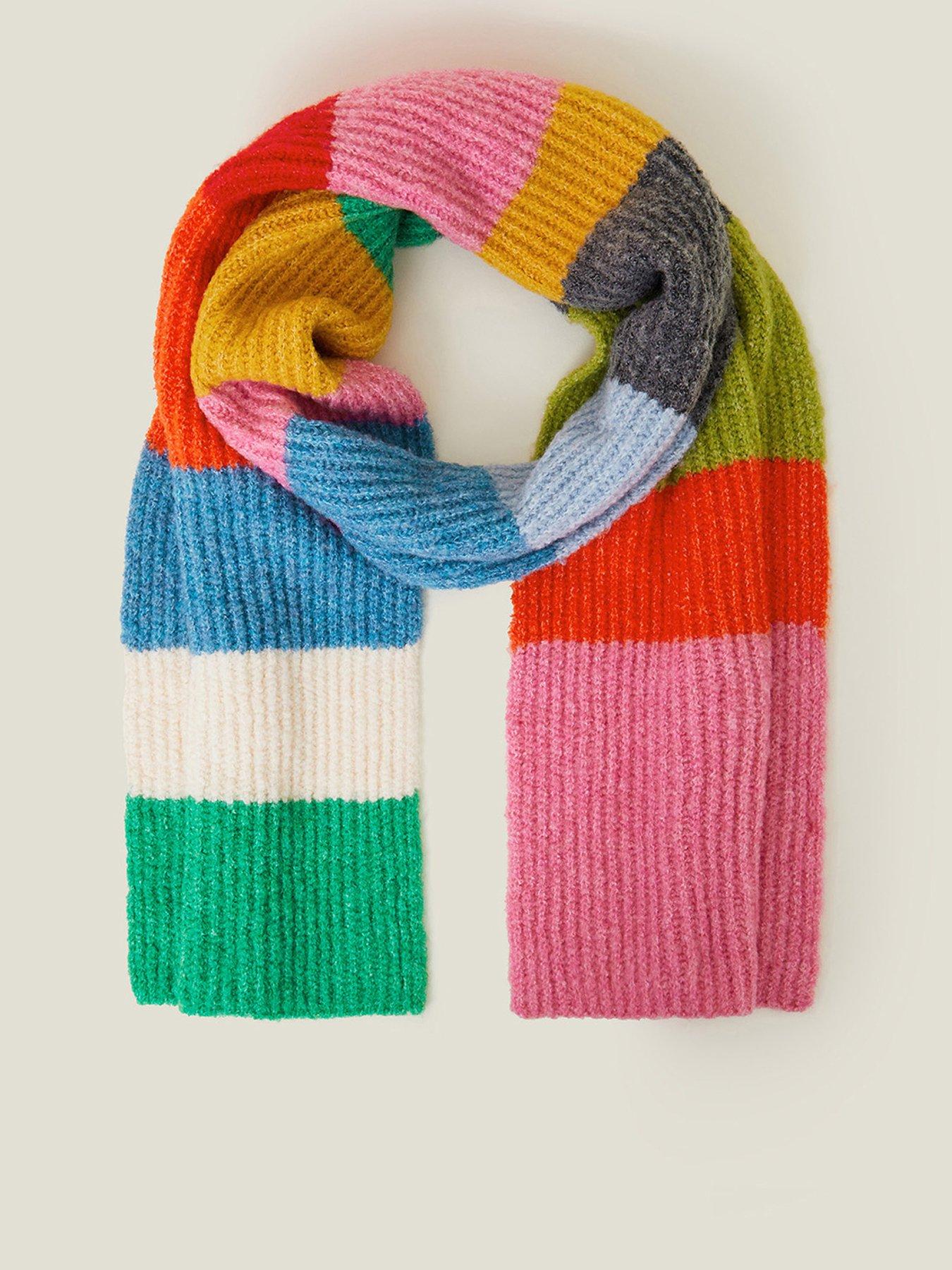 accessorize-bright-stripe-long-knit-scarffront