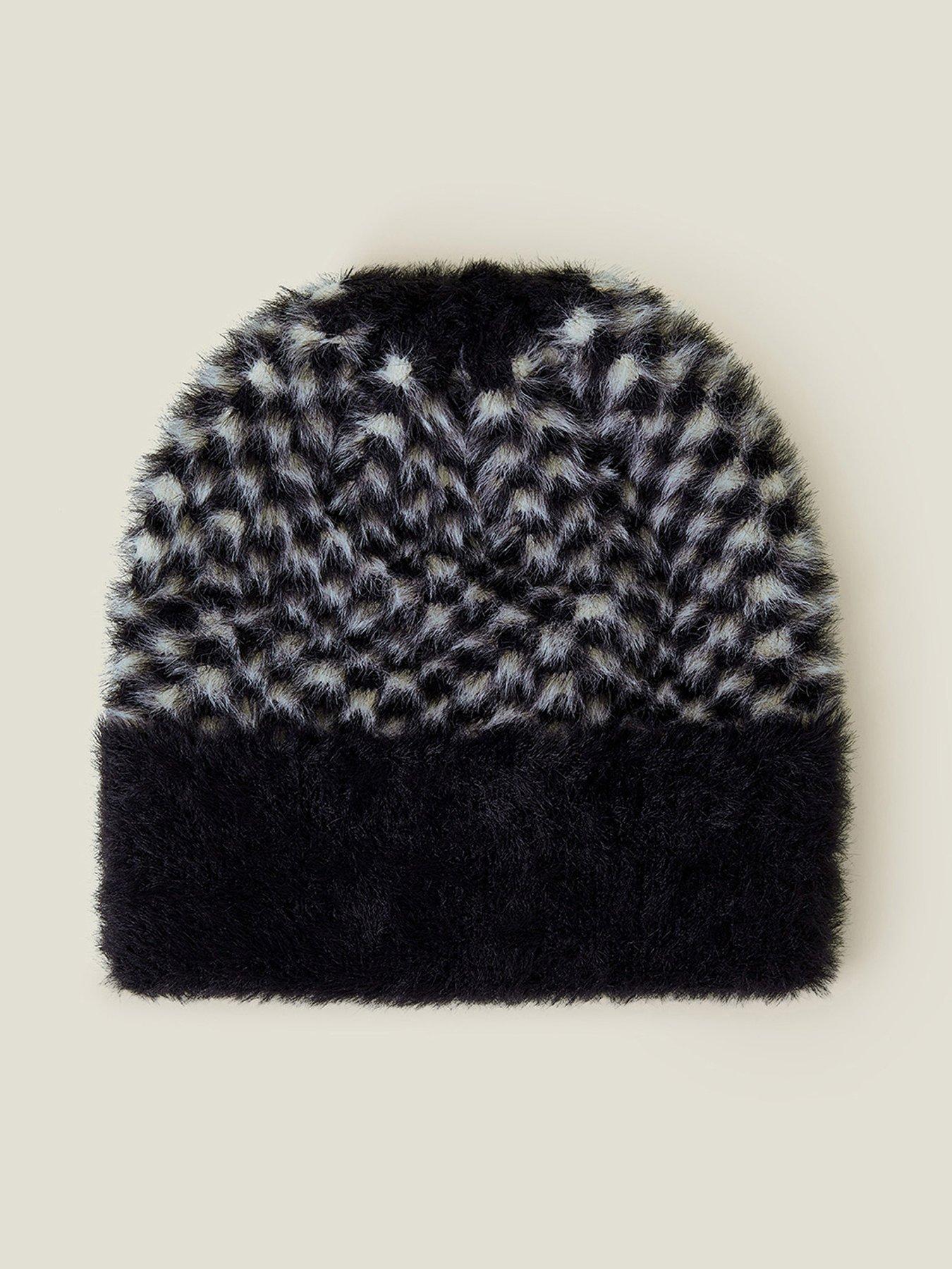 accessorize-checkerboard-fluffy-beanie