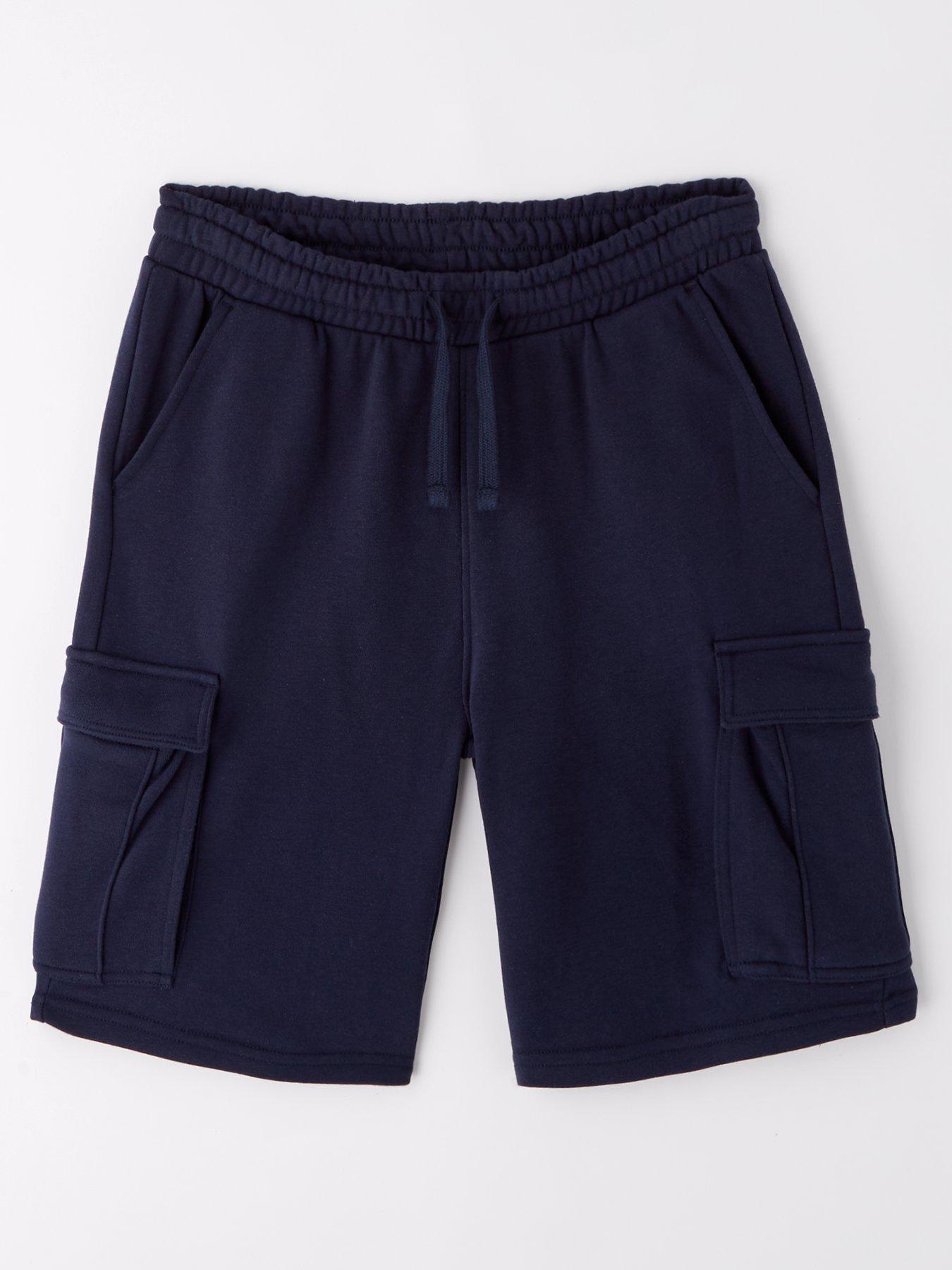 V by Very Boys Cargo Sweat Shorts - Navy