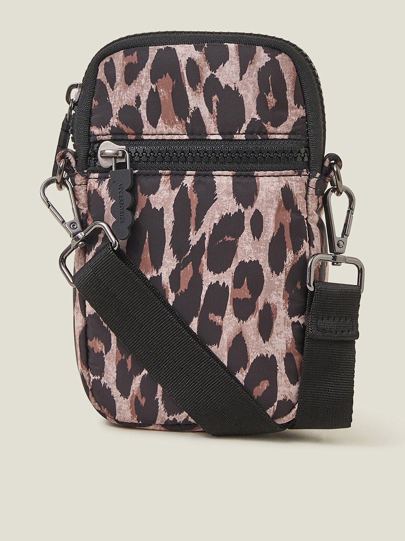 accessorize-nylon-leopard-phone-bag