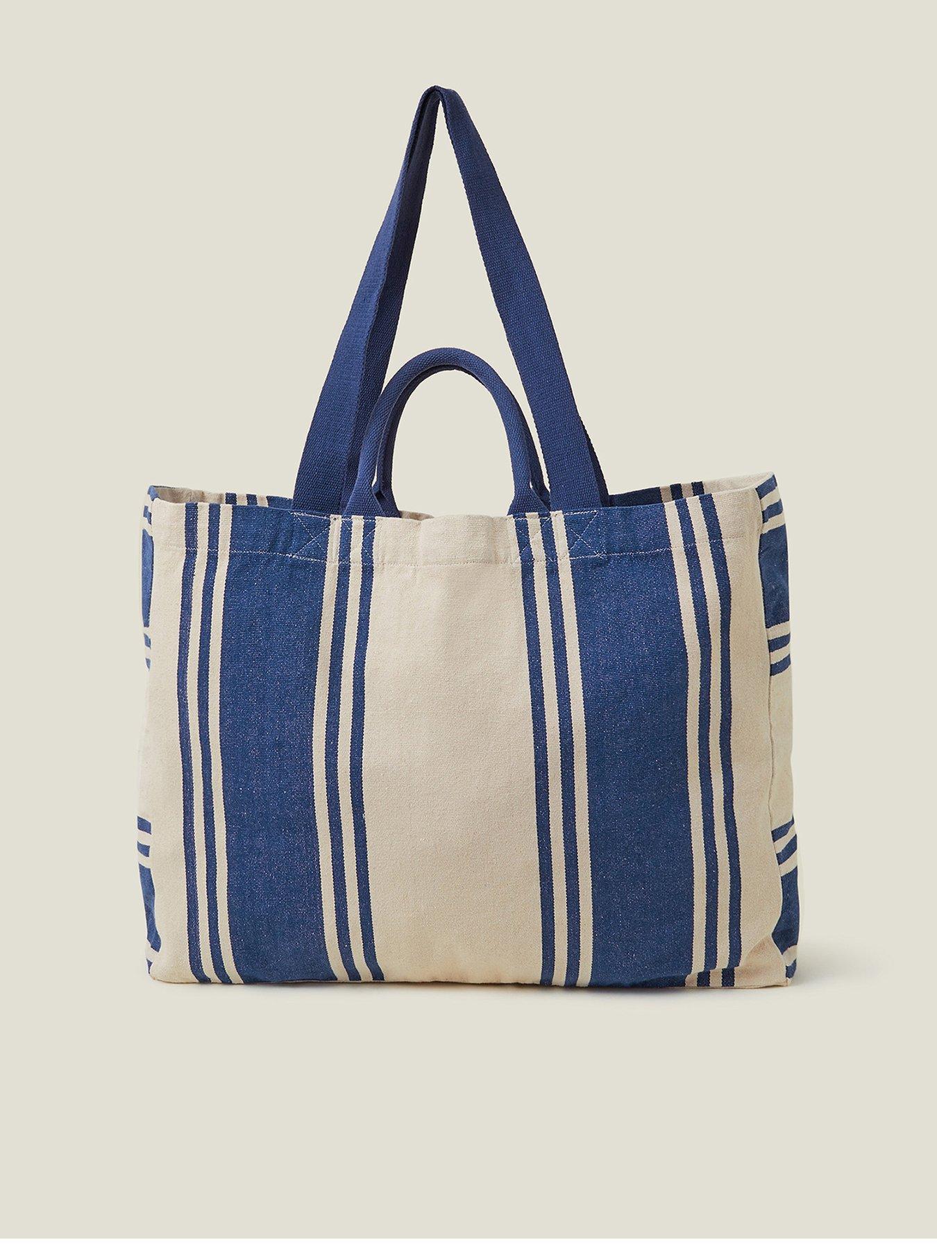 Image 1 of 5 of Accessorize Stripe Shopper