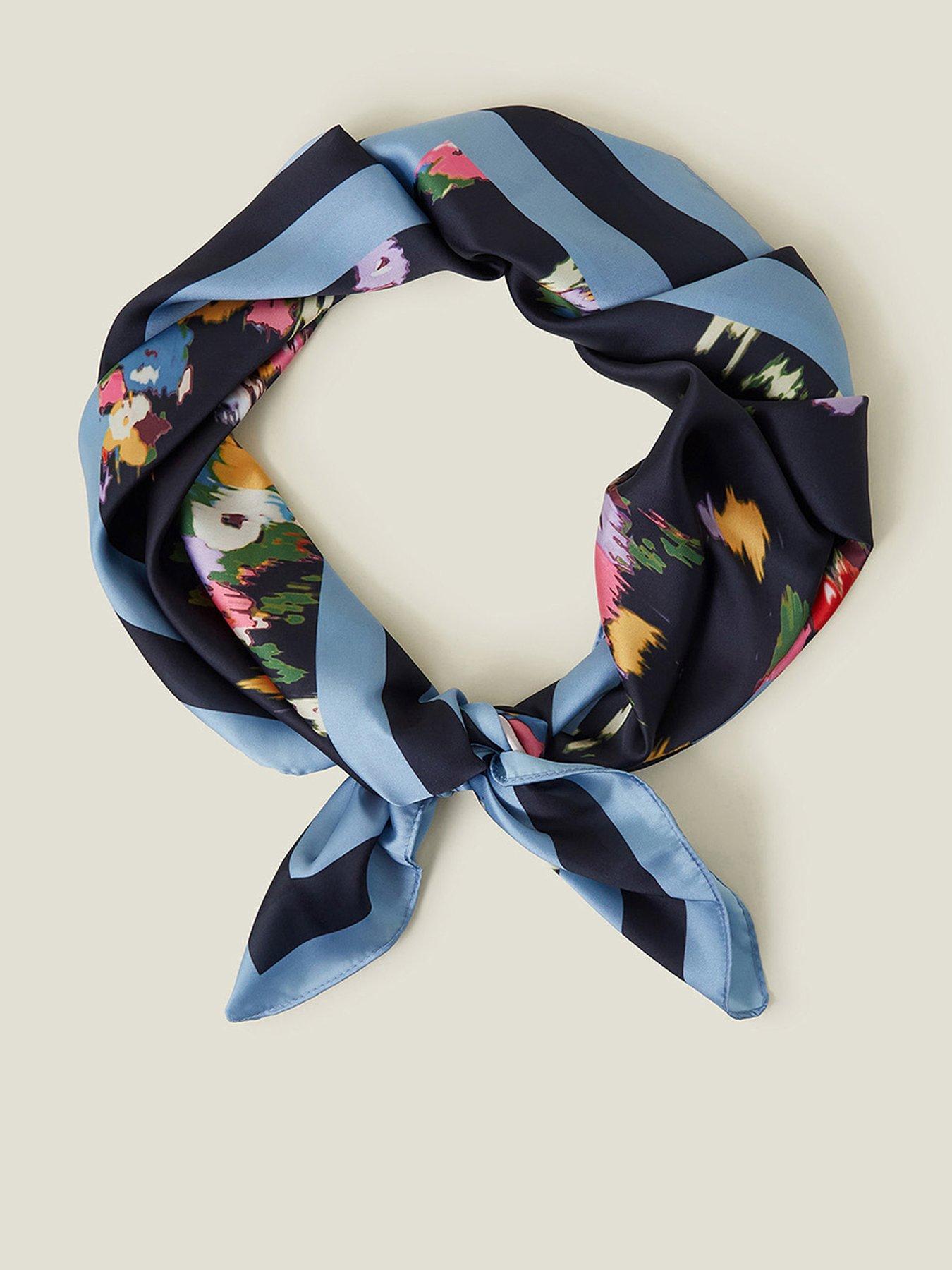 accessorize-floral-satin-square-scarf