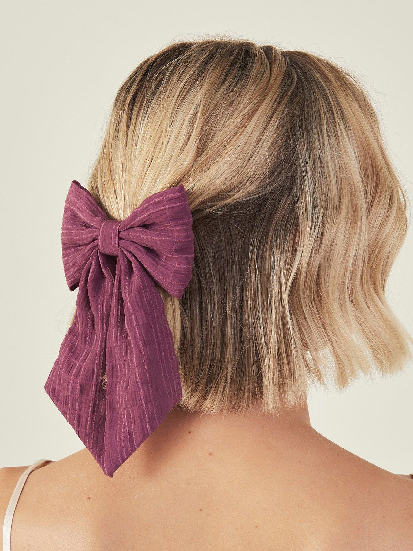 accessorize-textured-bow-barrette-hair-clipstillFront