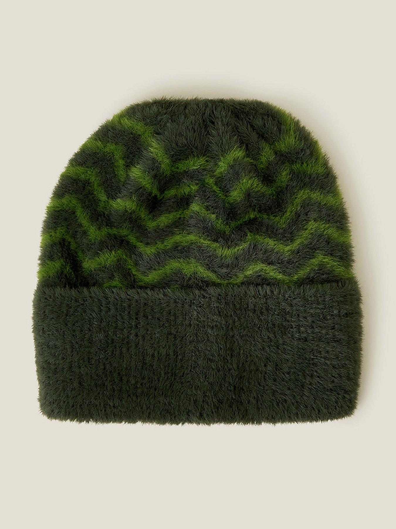 accessorize-chevron-fluffy-beanie