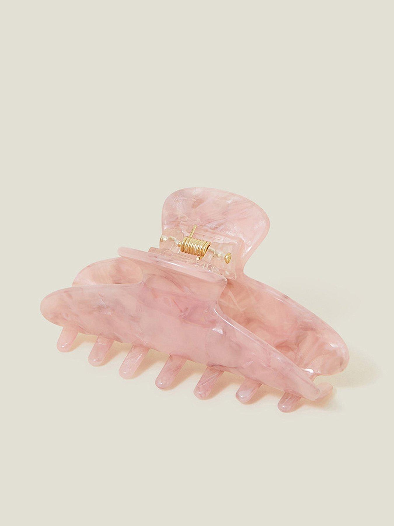 accessorize-pink-resin-claw-clip