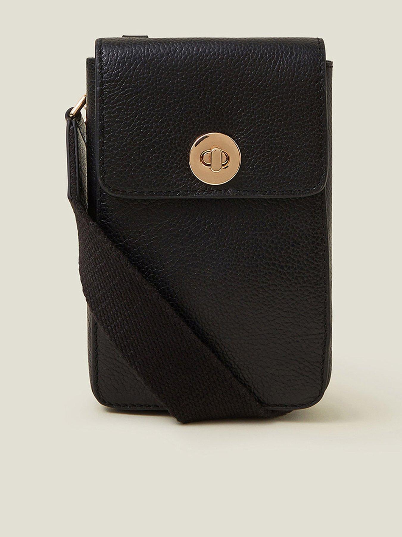 accessorize-twistlock-leather-phone-bag