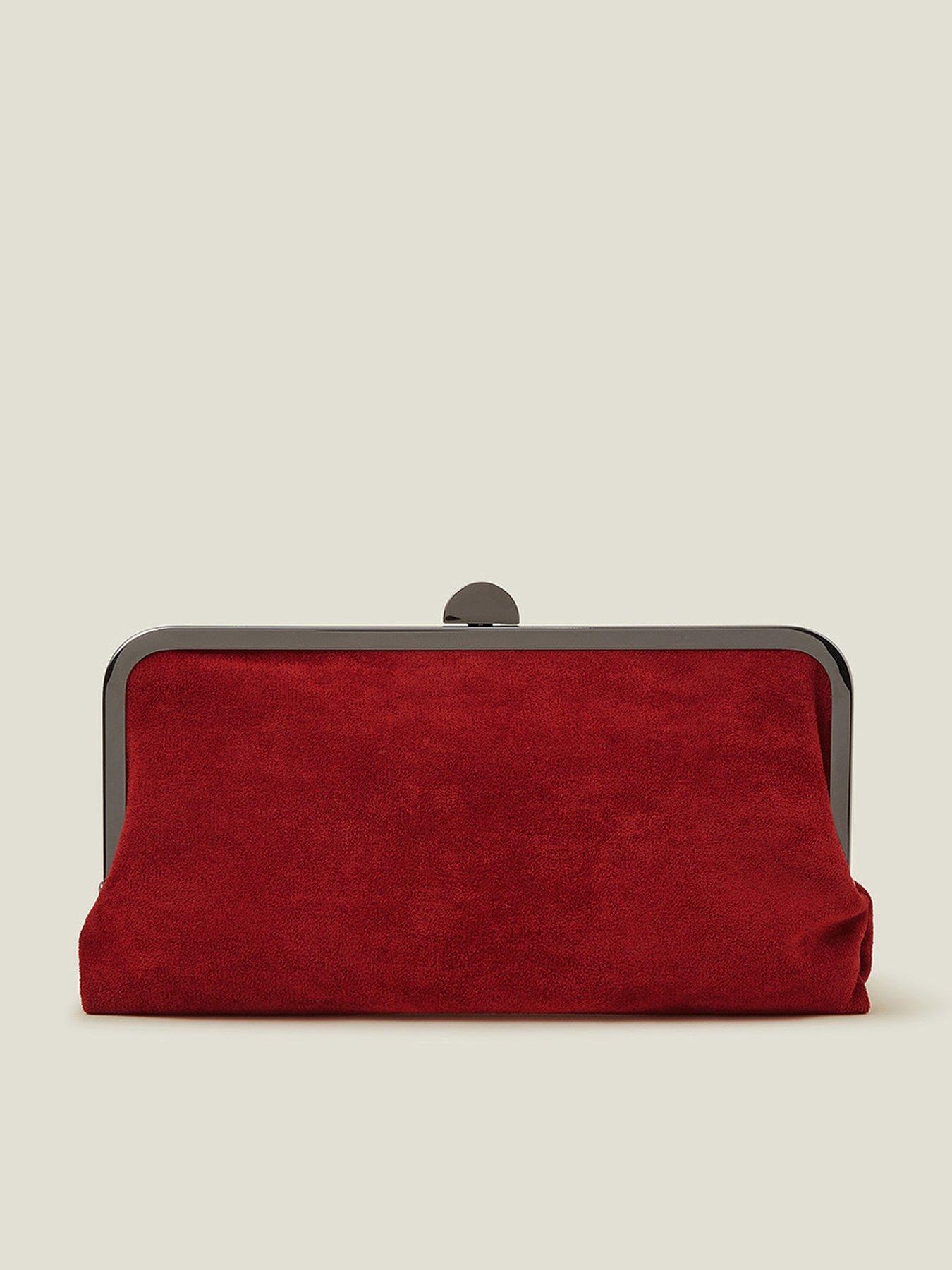 accessorize-suedette-clip-frame-clutch