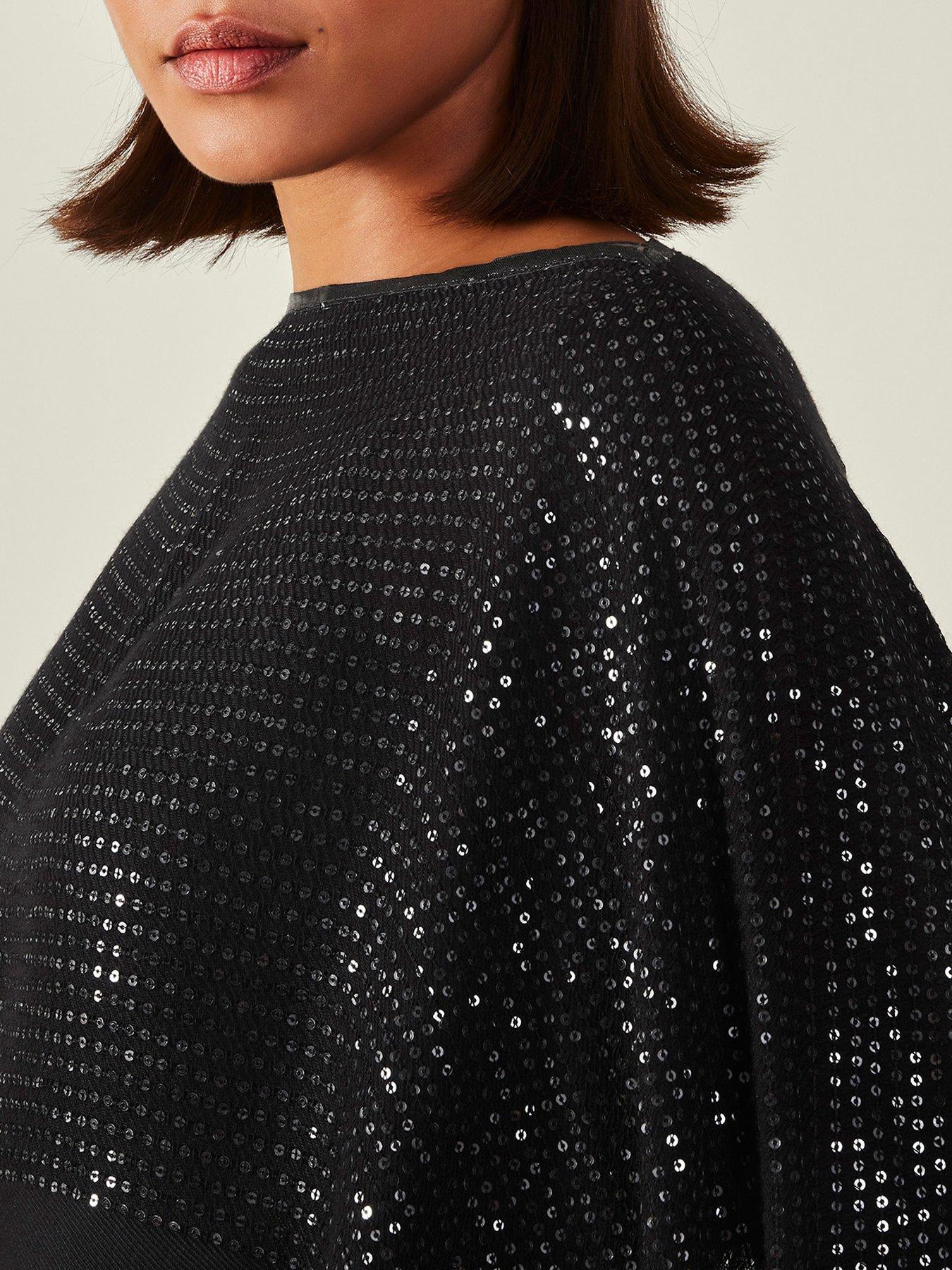 accessorize-sequin-embellished-ponchodetail