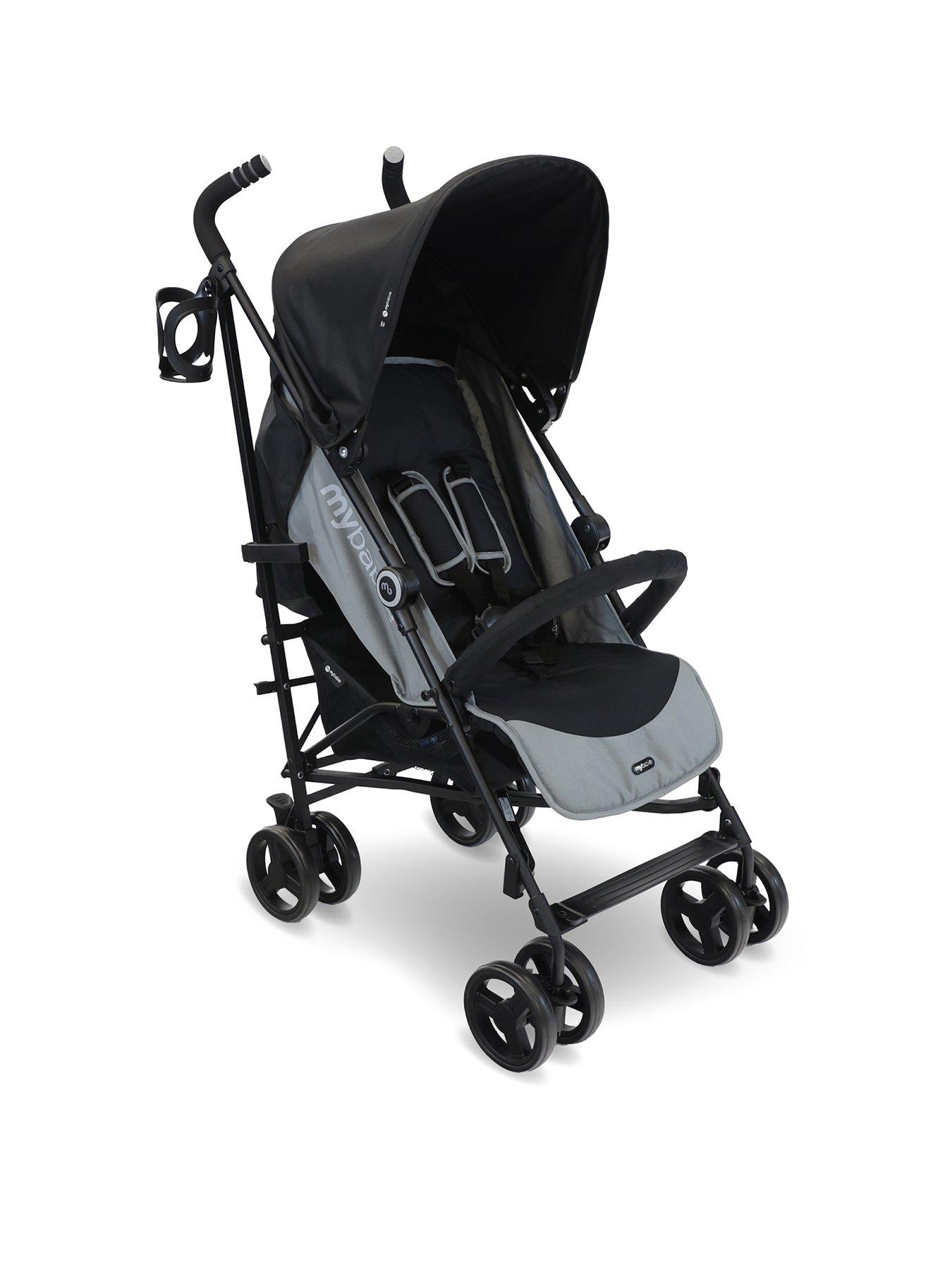 my-babiie-mb02-plus-black-lightweight-stroller