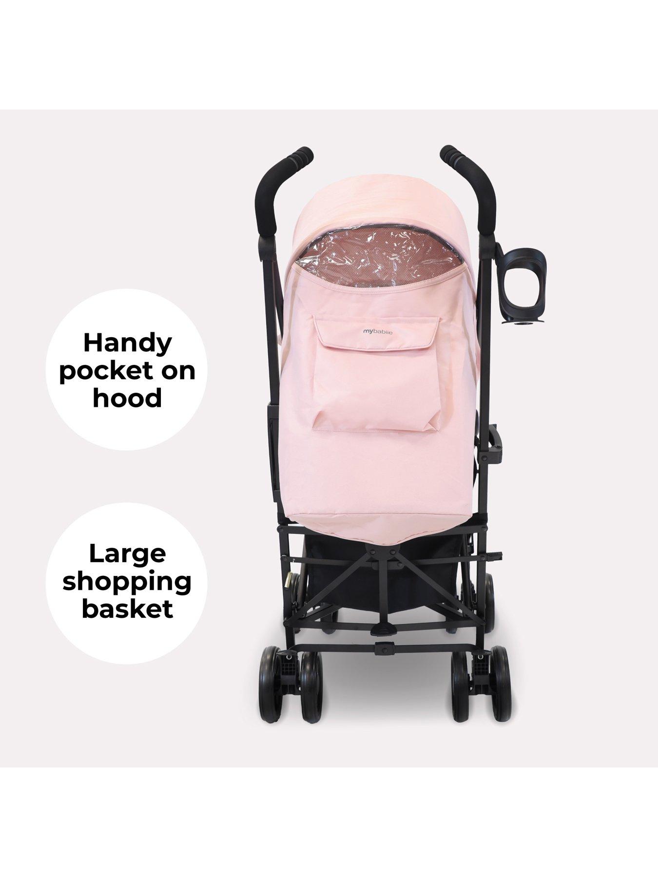 Image 5 of 8 of My Babiie MB02 Plus Pink Lightweight Stroller