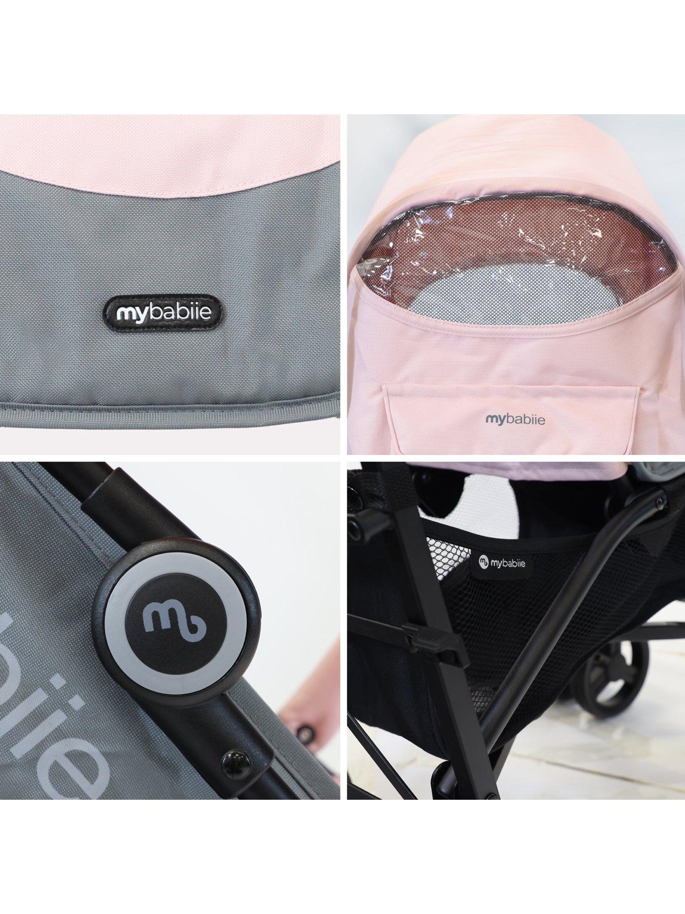 Image 7 of 8 of My Babiie MB02 Plus Pink Lightweight Stroller