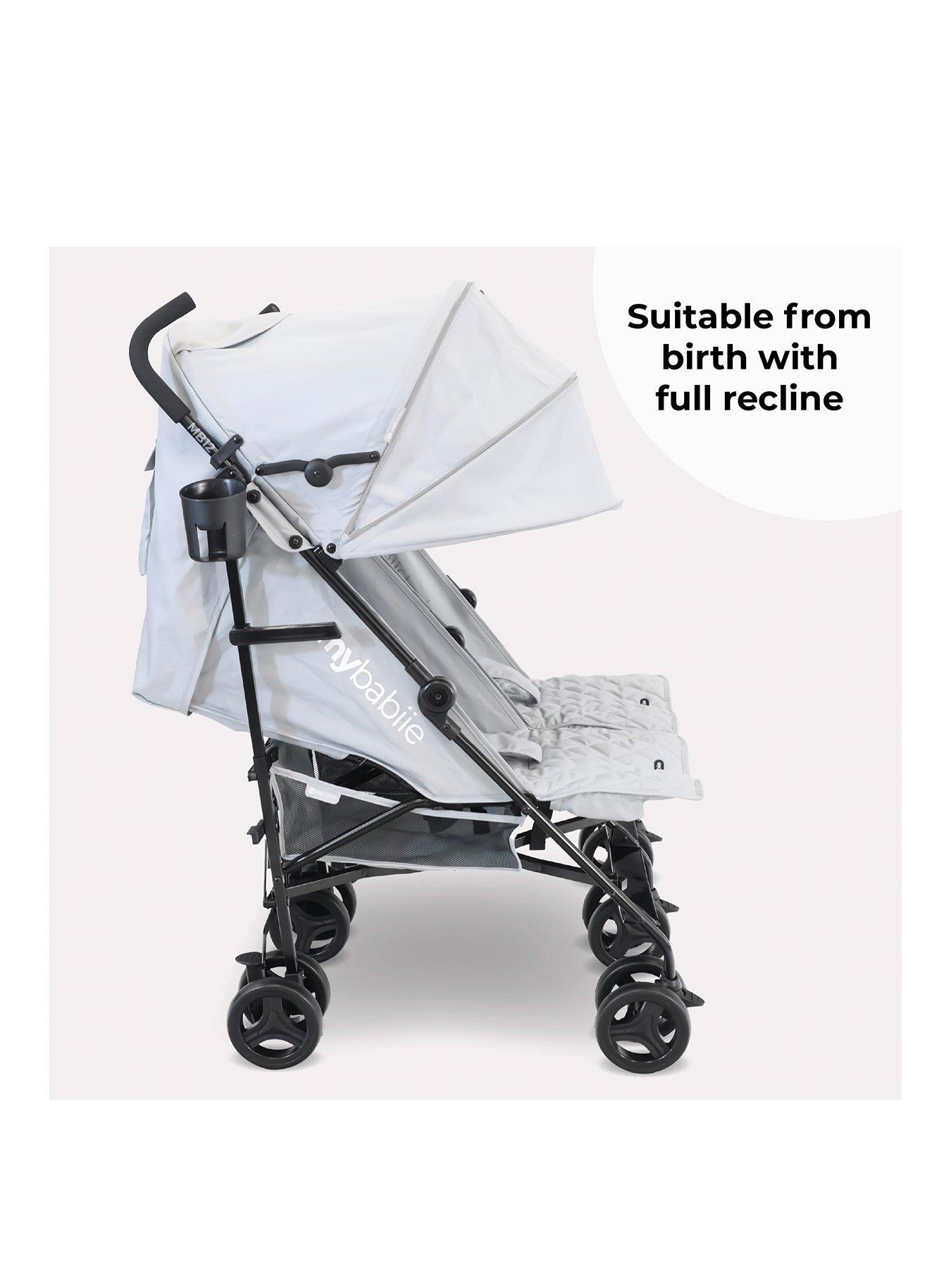 my-babiie-mb12-lightweight-twin-stroller-greystillFront