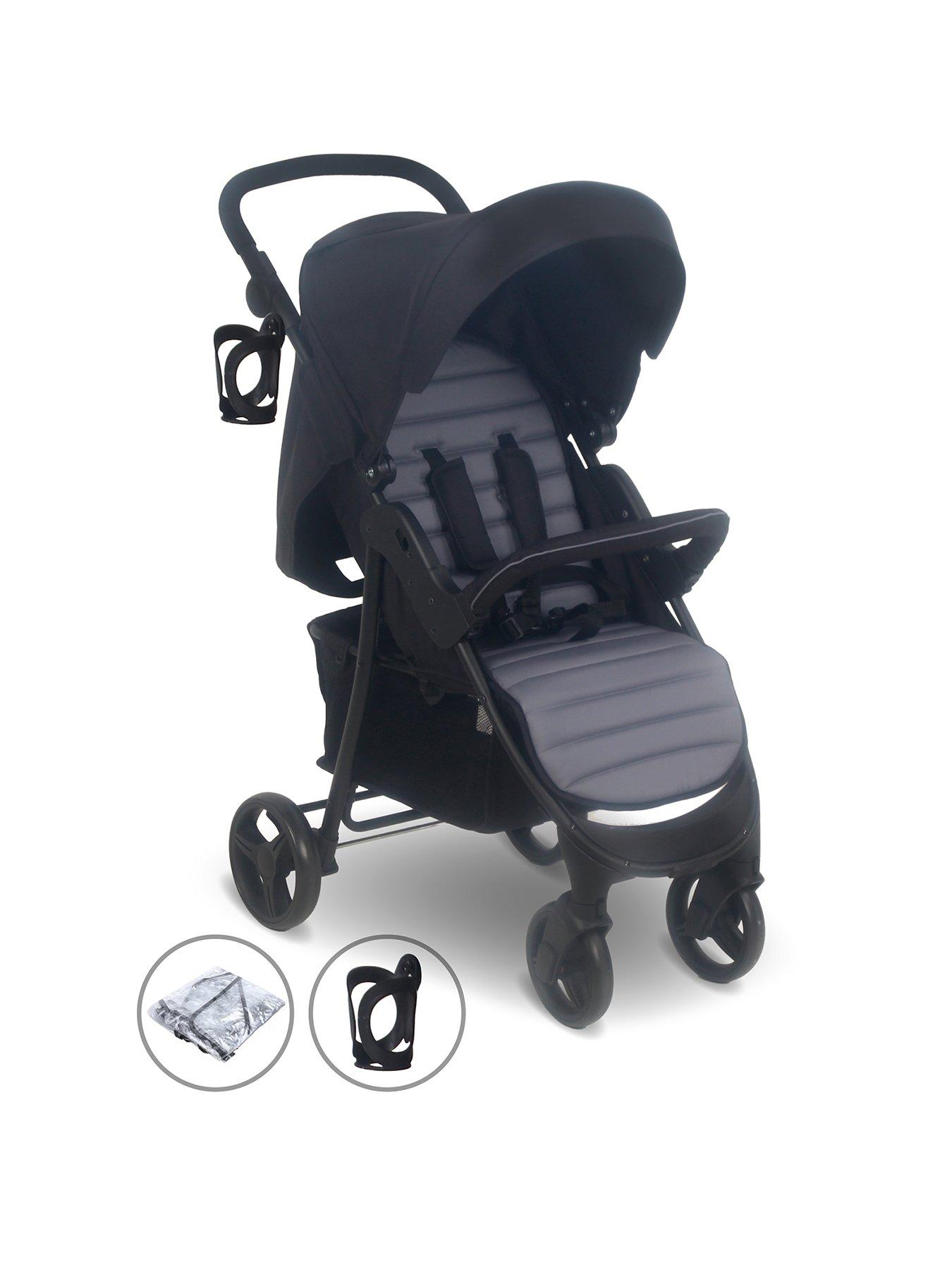Image 1 of 7 of My Babiie MB30 Plus Pushchair - Black / Grey