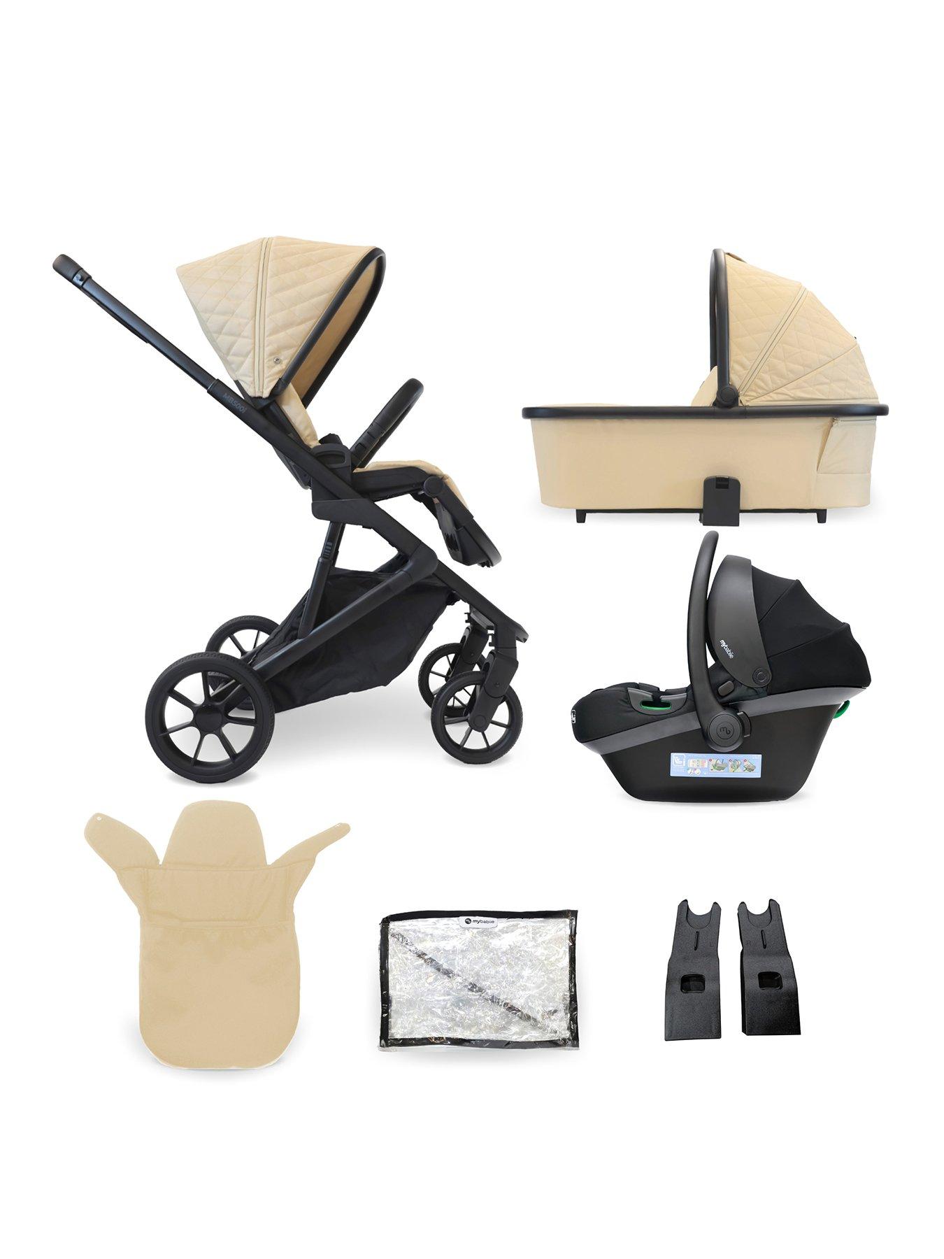 Image of My Babiie MB500I Travel System - Almond