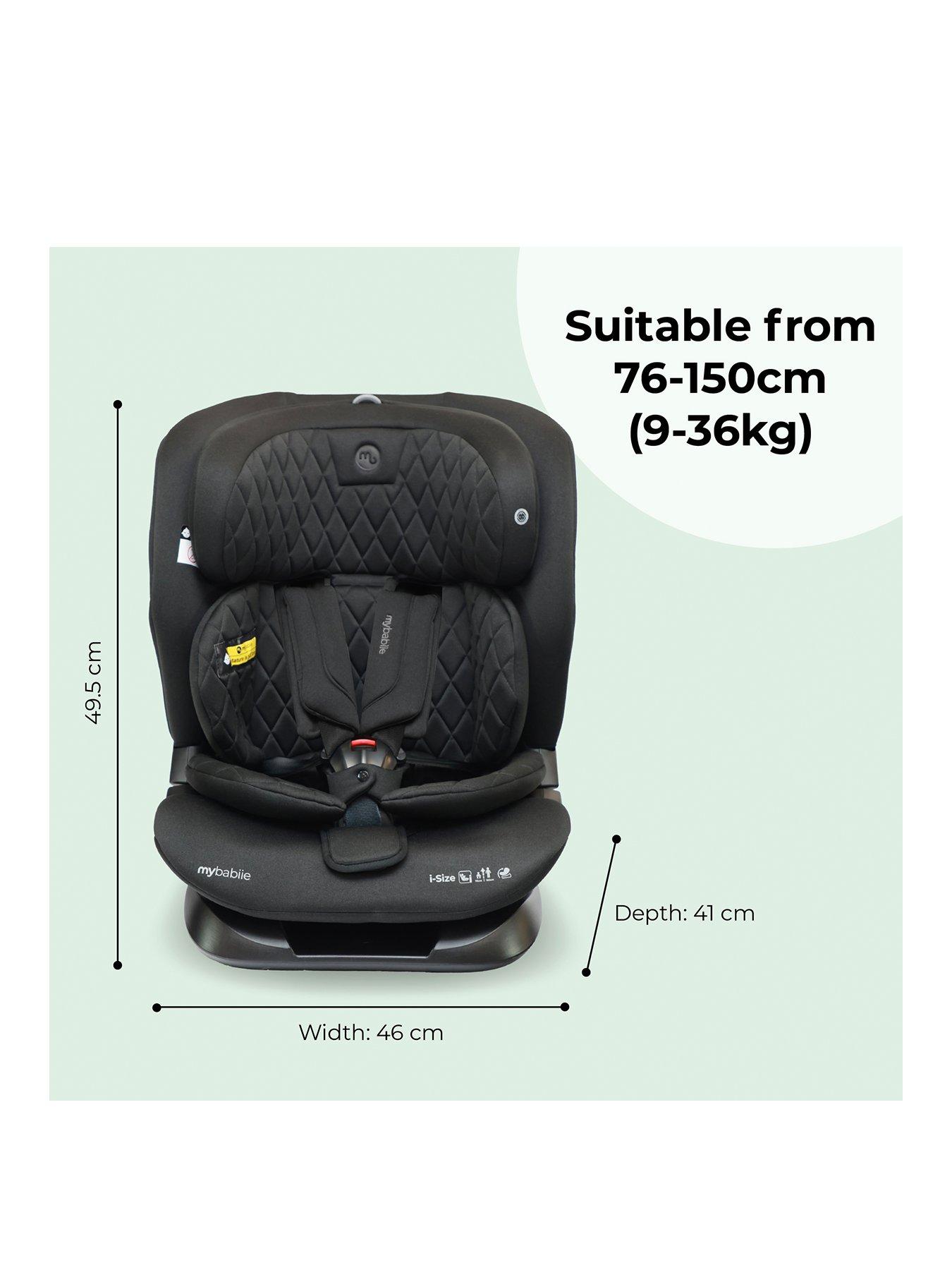 my-babiie-mbcs123bbl-i-size-76-150cm-car-seat-blackstillFront