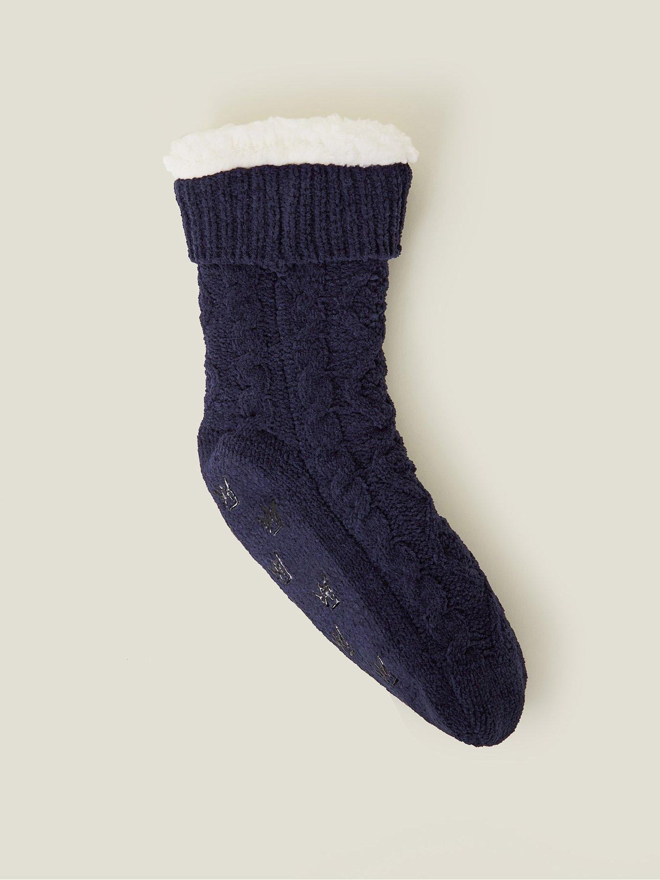 accessorize-cable-knit-slipper-socksfront