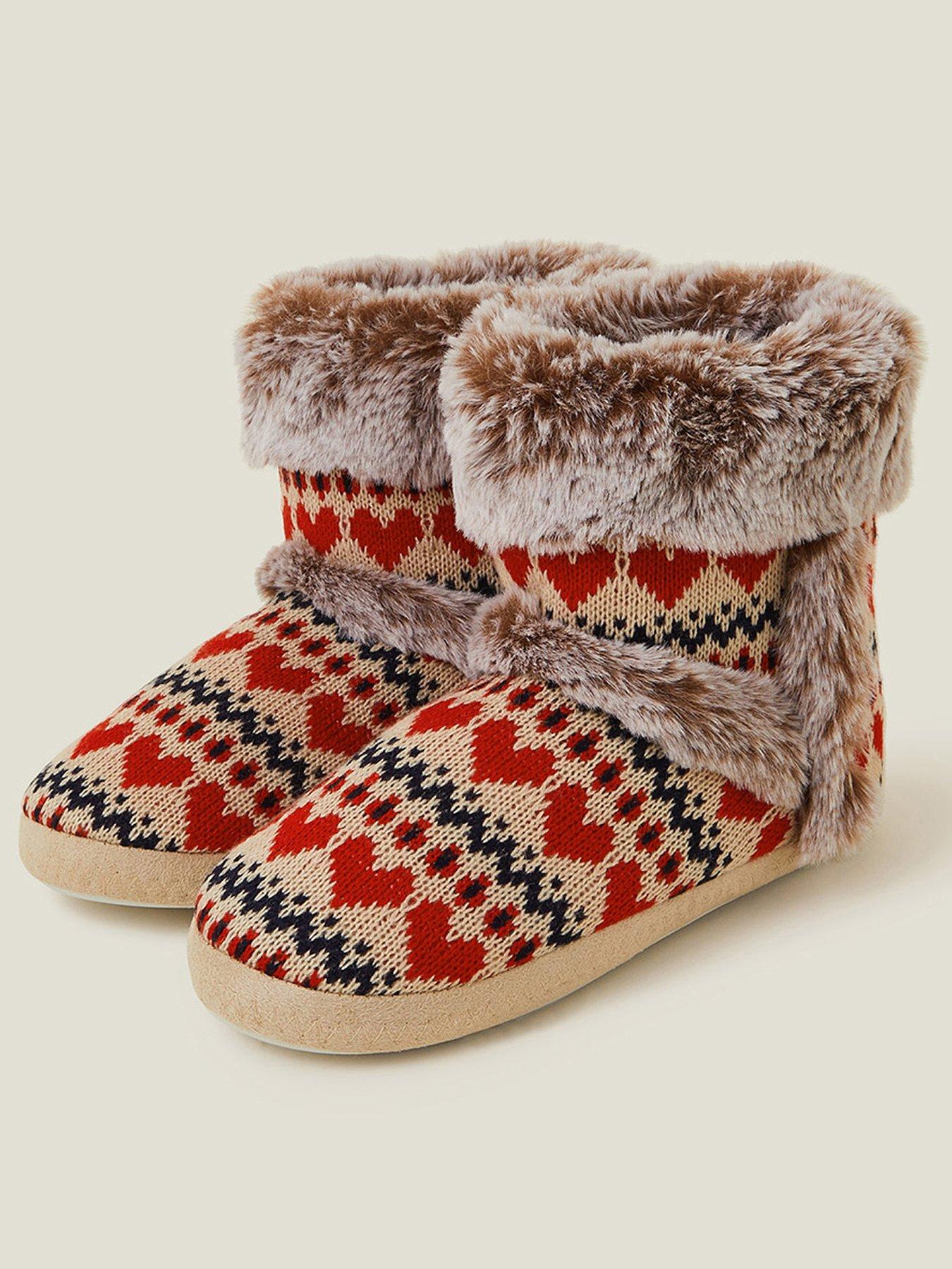 accessorize-fairisle-slipper-boot-multistillFront