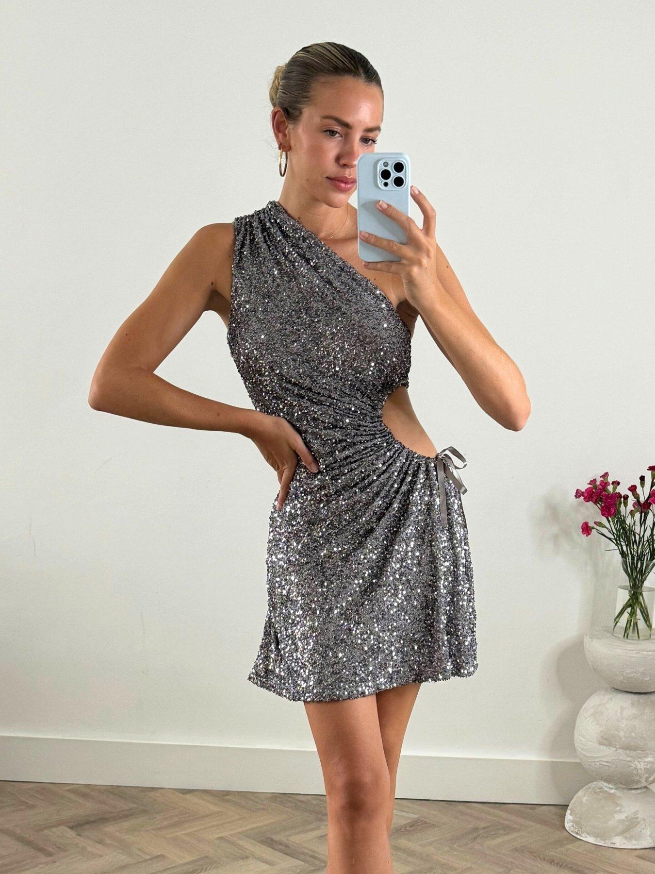 style-cheat-sequin-one-shoulder-mini-dress-silverback