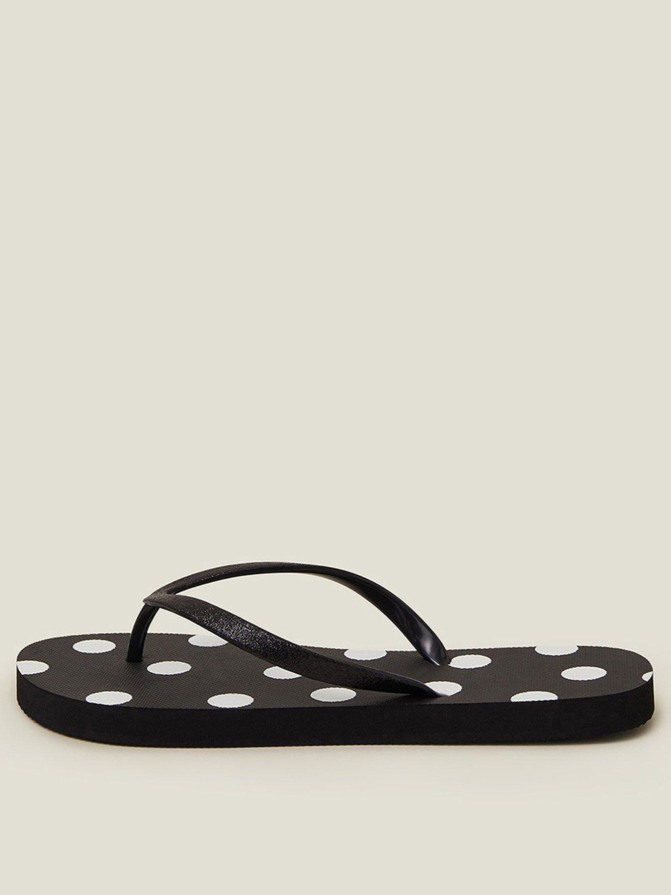 accessorize-spot-print-flip-flops-black