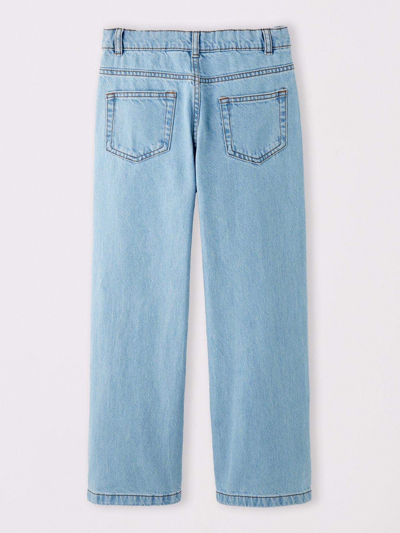 Image 2 of 4 of V by Very Girls Floral Embroidered Jean - Blue