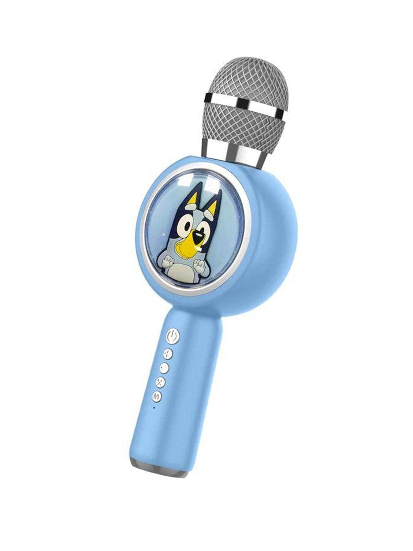 Image 1 of 3 of Bluey Bluey Bluetooth Karaoke Microphone with 4 Voice Changing Functions