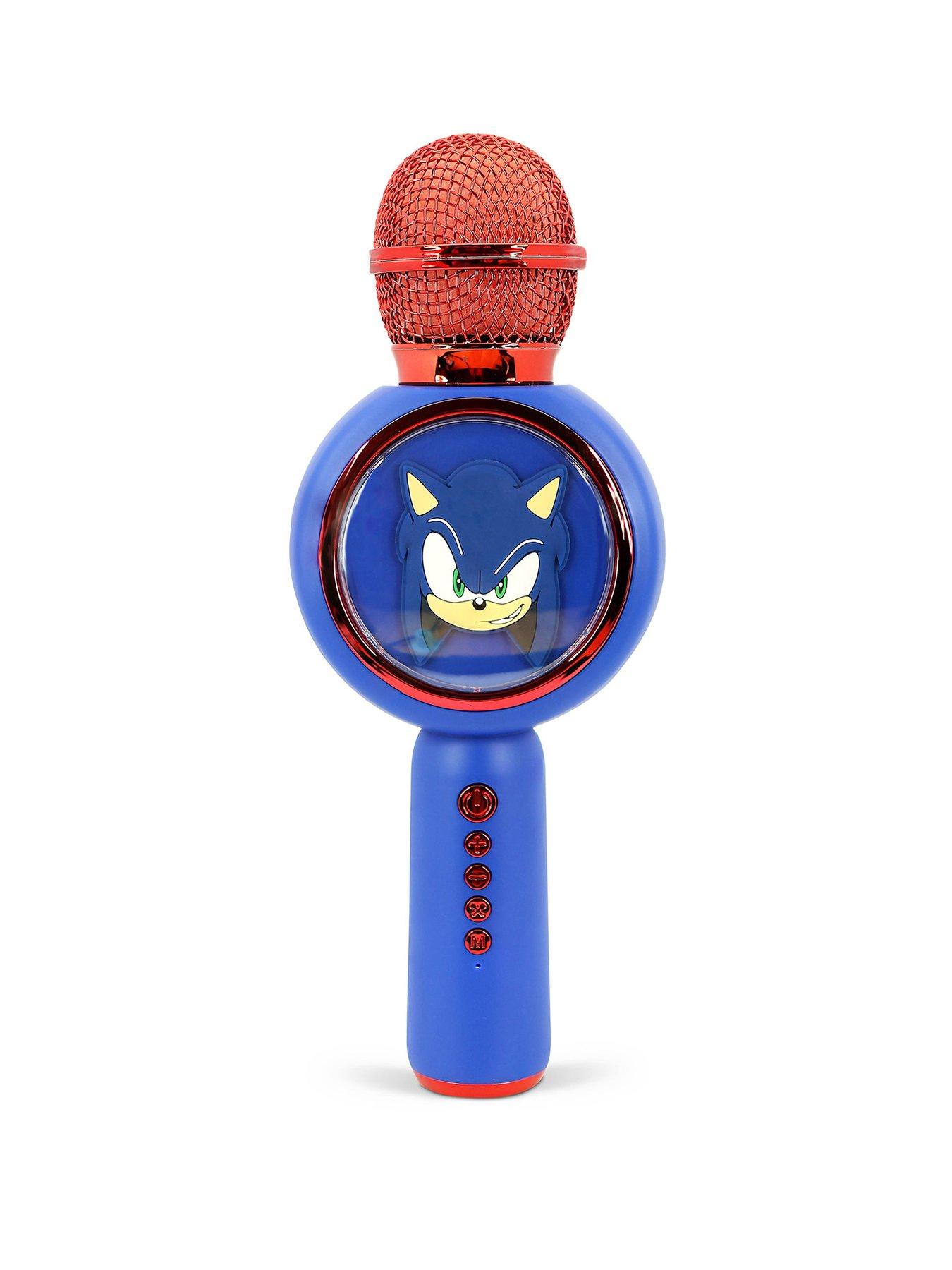 Image 1 of 4 of Sonic Sonic the Hedgehog Bluetooth Karaoke Microphone with 4 Voice Changing Functions
