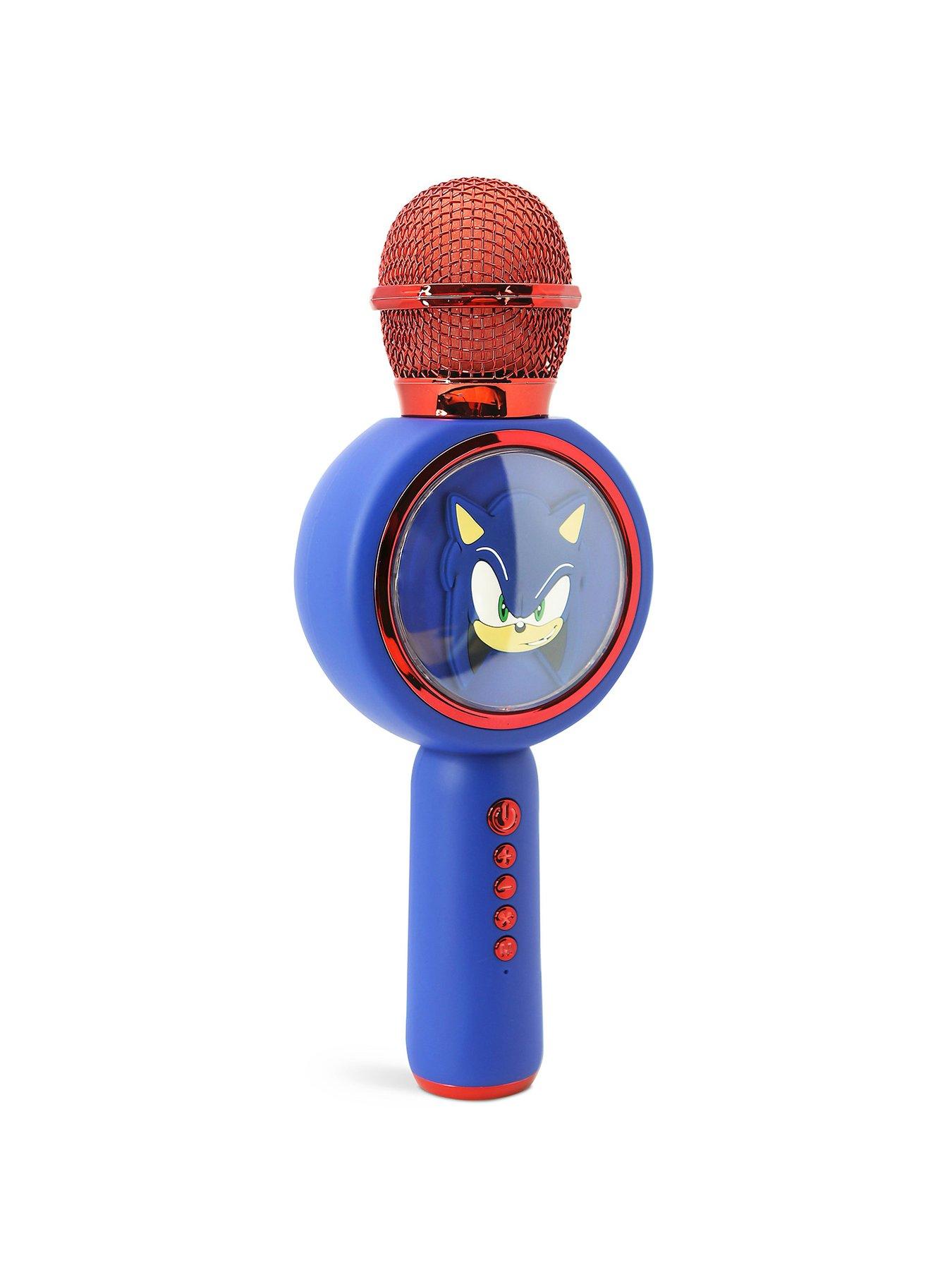 Image 2 of 4 of Sonic Sonic the Hedgehog Bluetooth Karaoke Microphone with 4 Voice Changing Functions