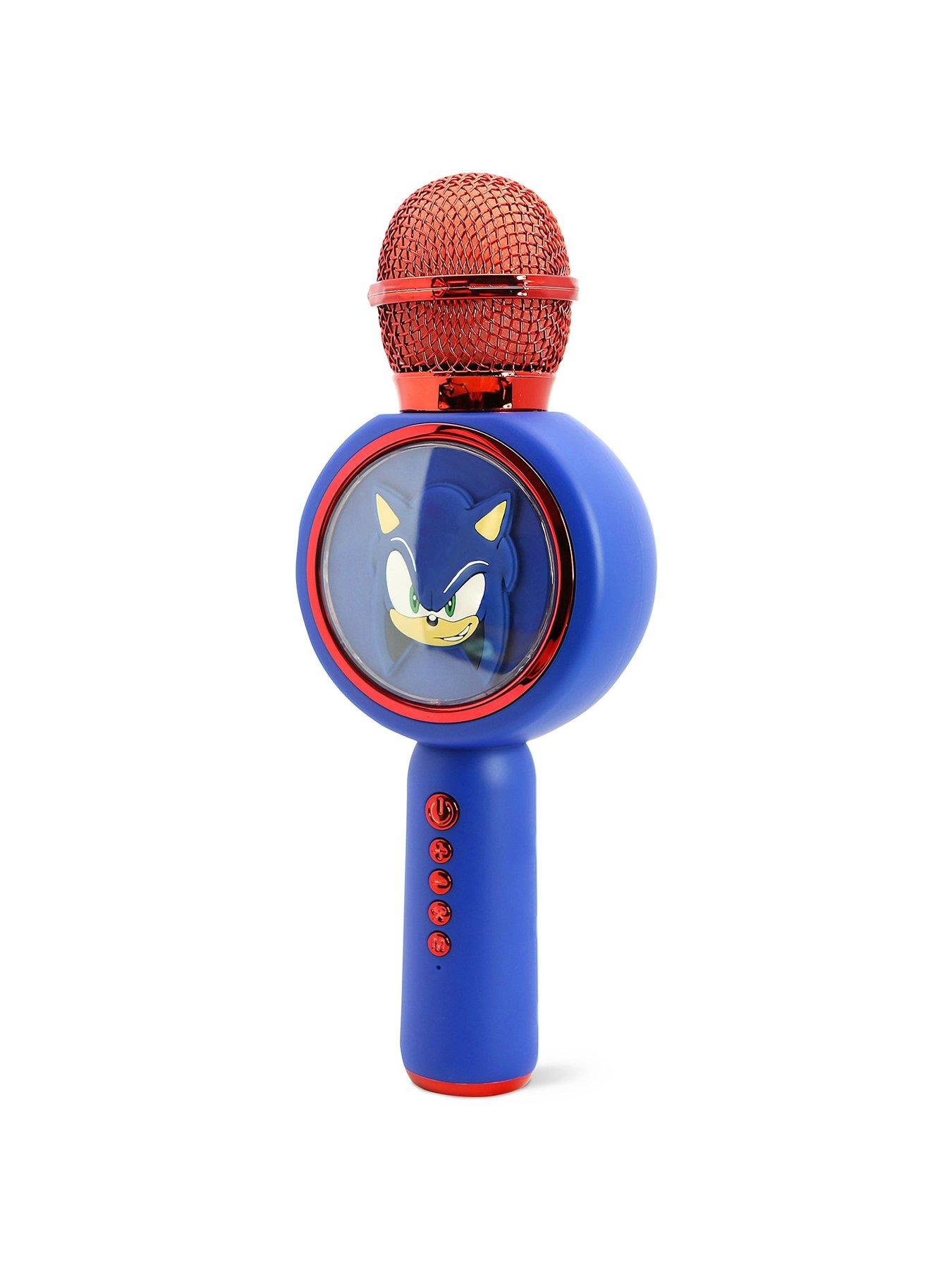 Image 3 of 4 of Sonic Sonic the Hedgehog Bluetooth Karaoke Microphone with 4 Voice Changing Functions