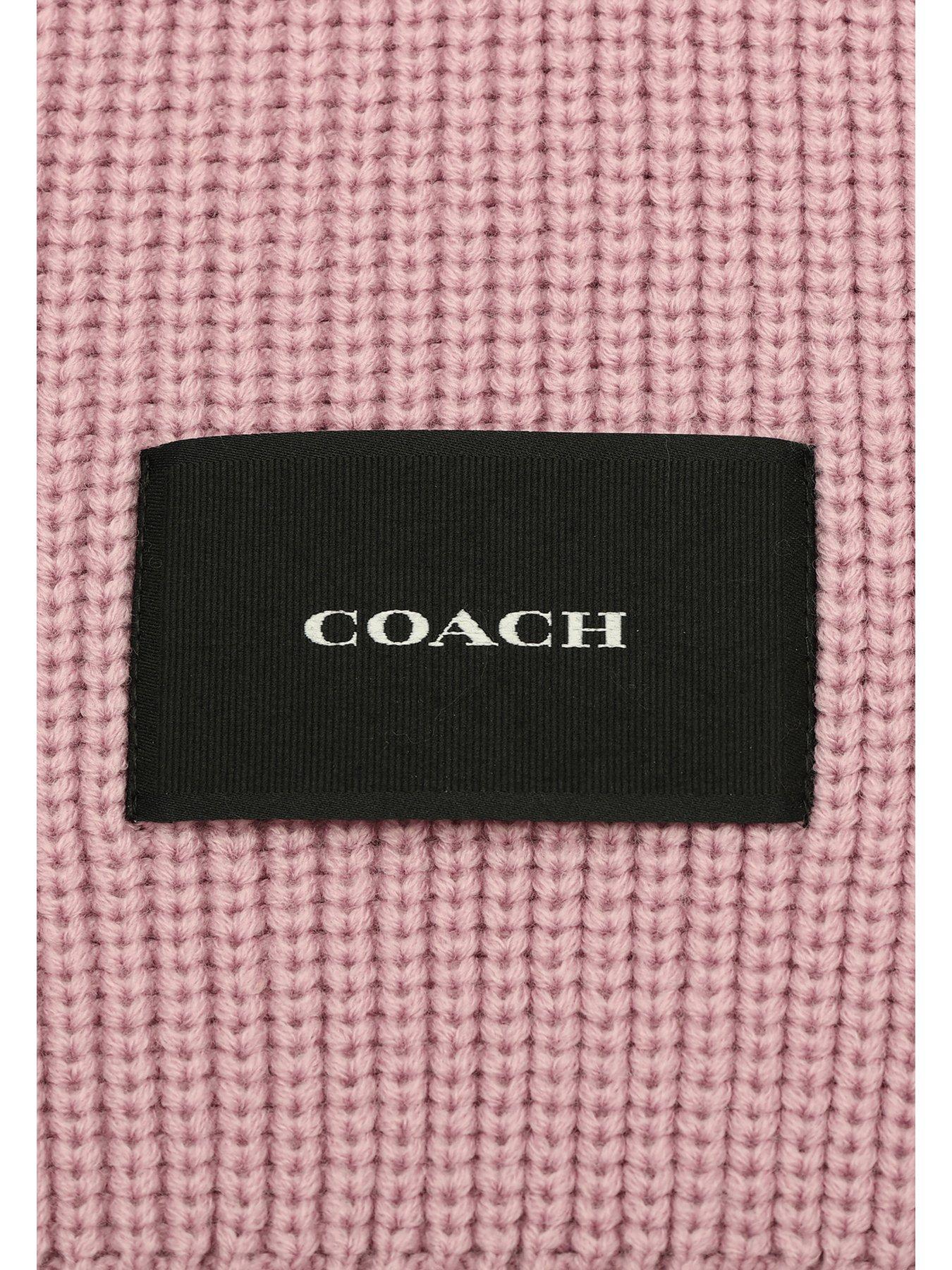 coach-woven-patch-knit-scarf-pinkoutfit