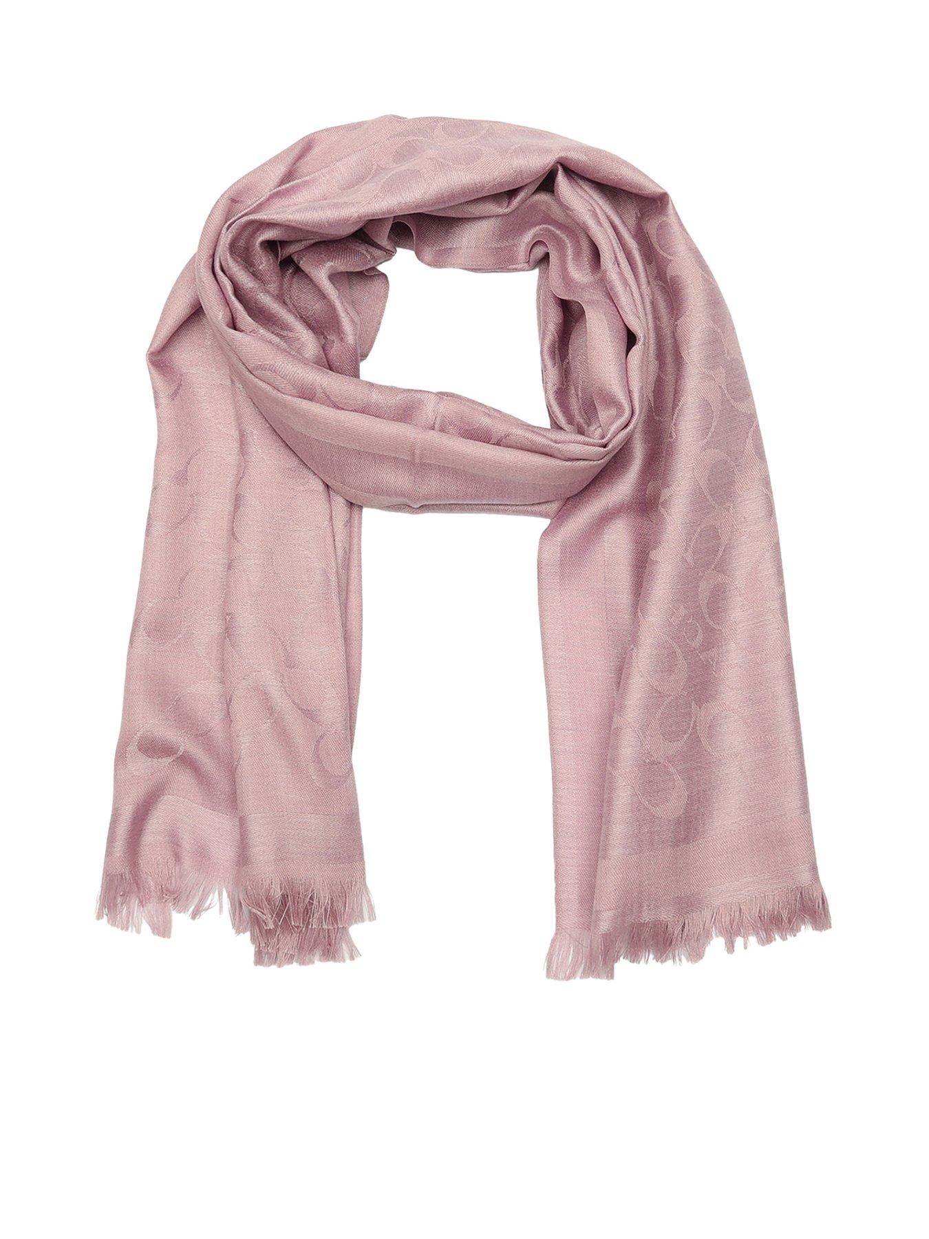 coach-signature-c-oblong-scarf-pink