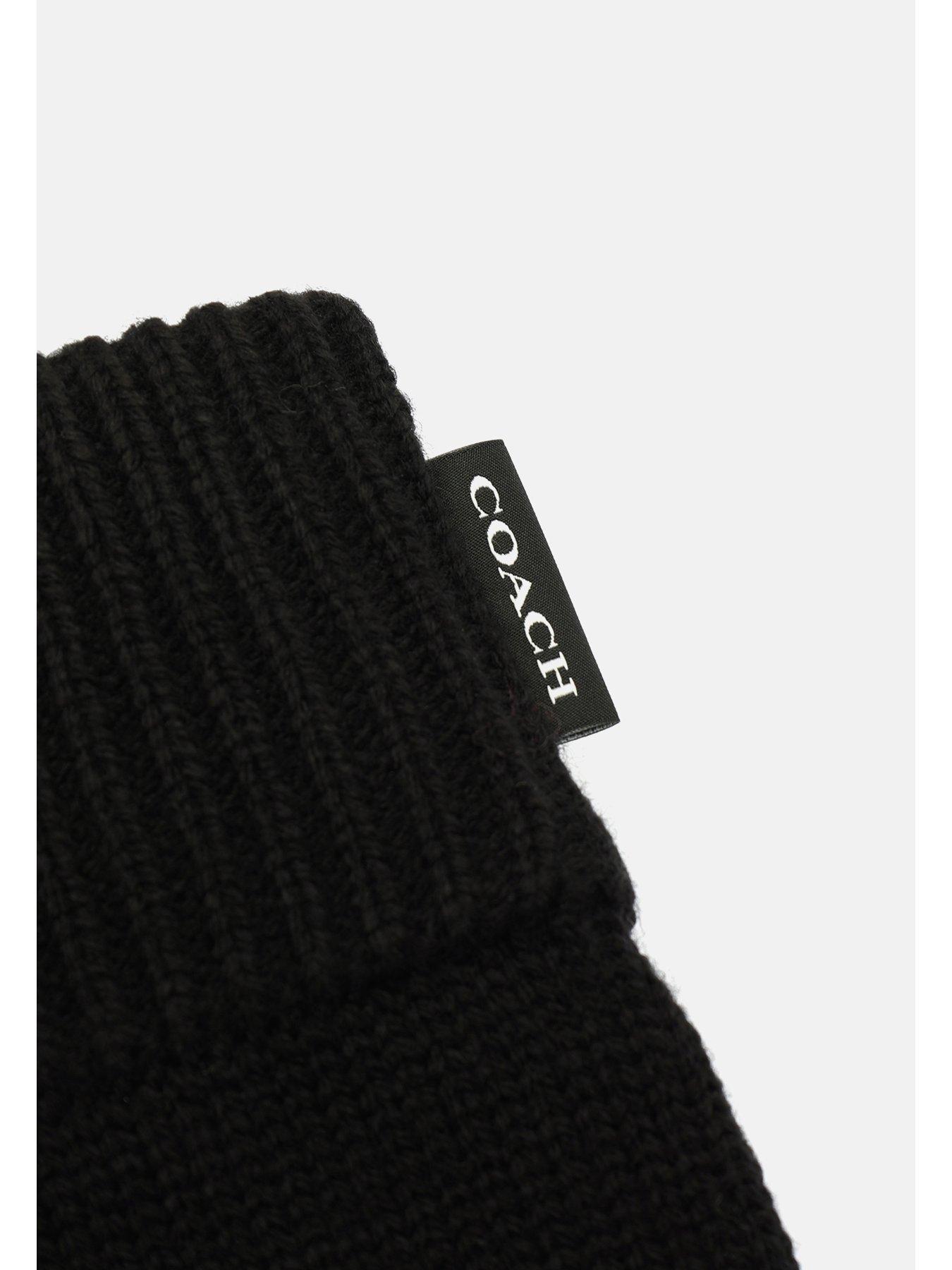 coach-woven-patch-knit-gloves-blackback