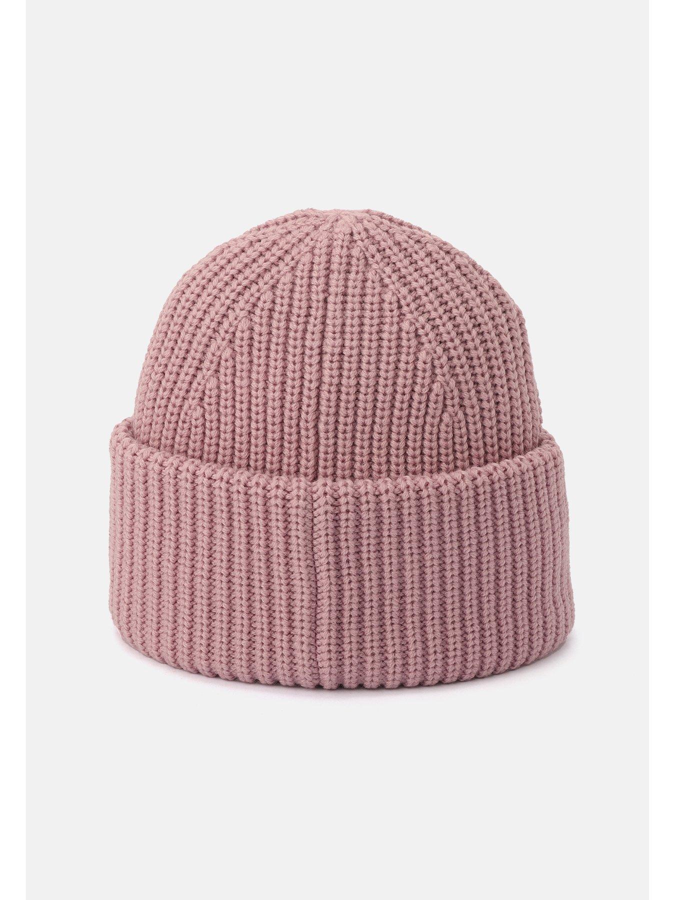 coach-woven-patch-beanie-pinkback