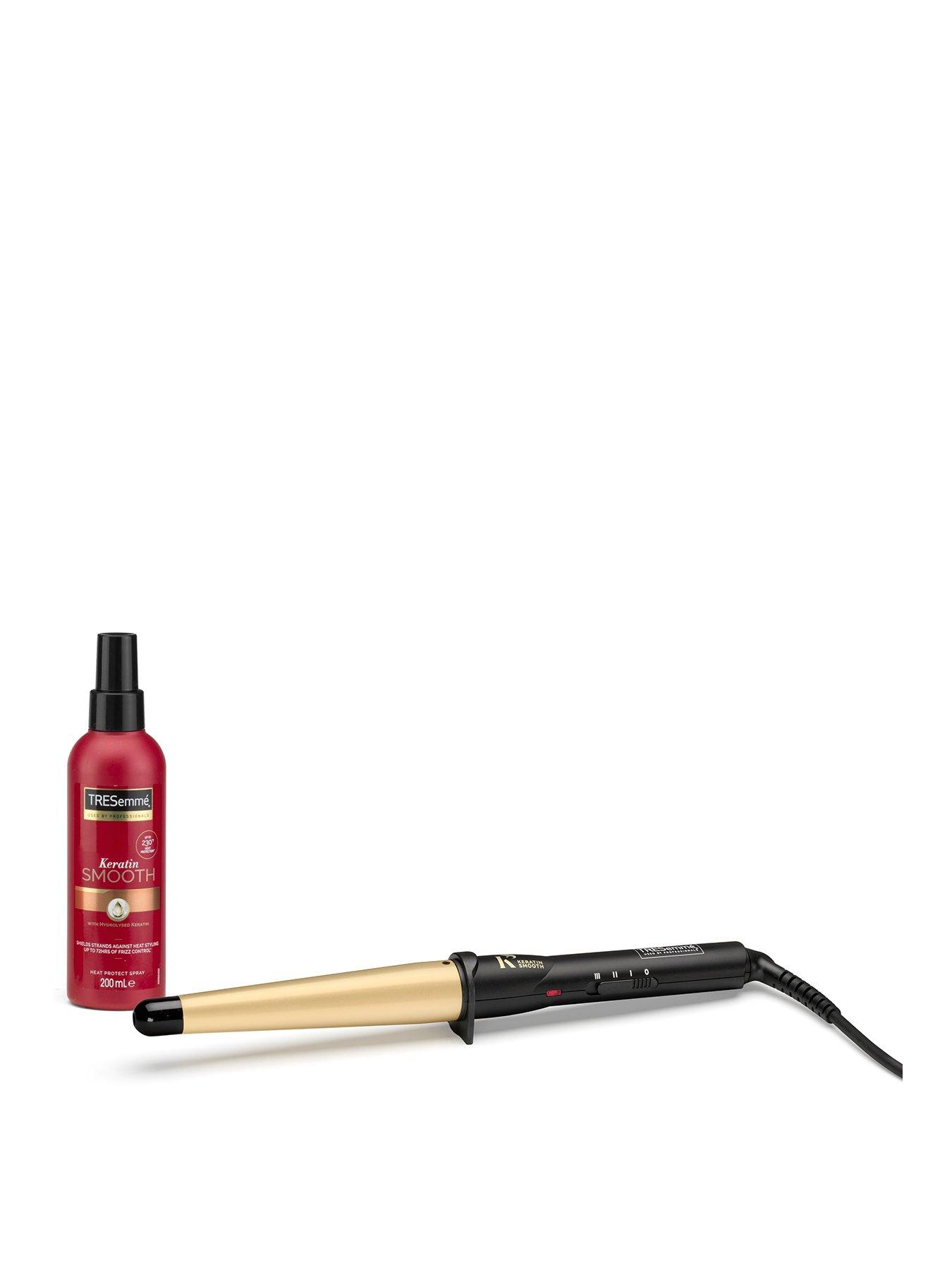 Image 1 of 6 of TRESemme TRESemme Keratin Smooth Shine Conical Curling Wand and Spray Set