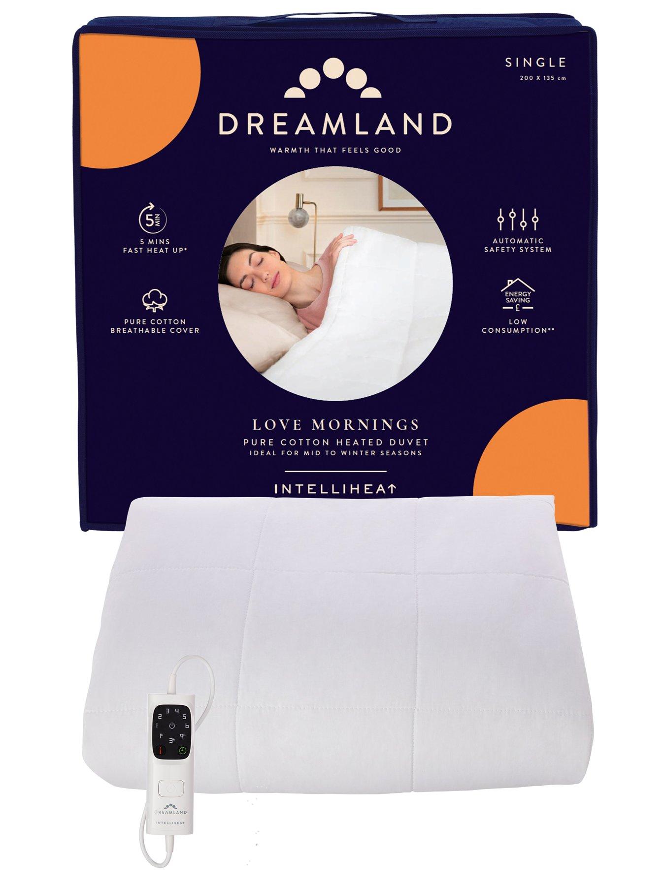 Image 1 of 7 of Dreamland Love Mornings All Season Heated Cotton Duvet- Double Dual