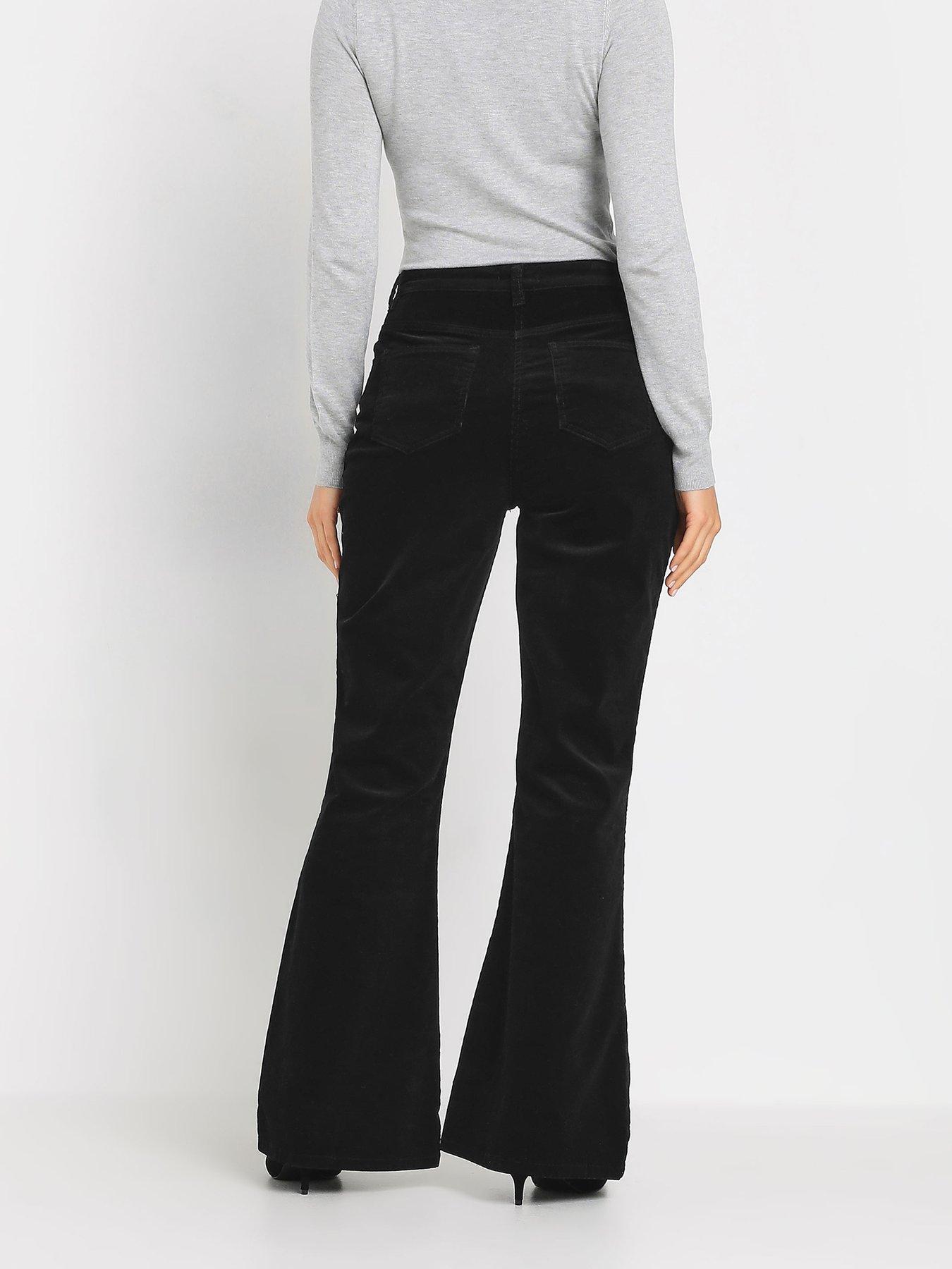 long-tall-sally-tall-cord-kick-flare-trouser-34-blackstillFront