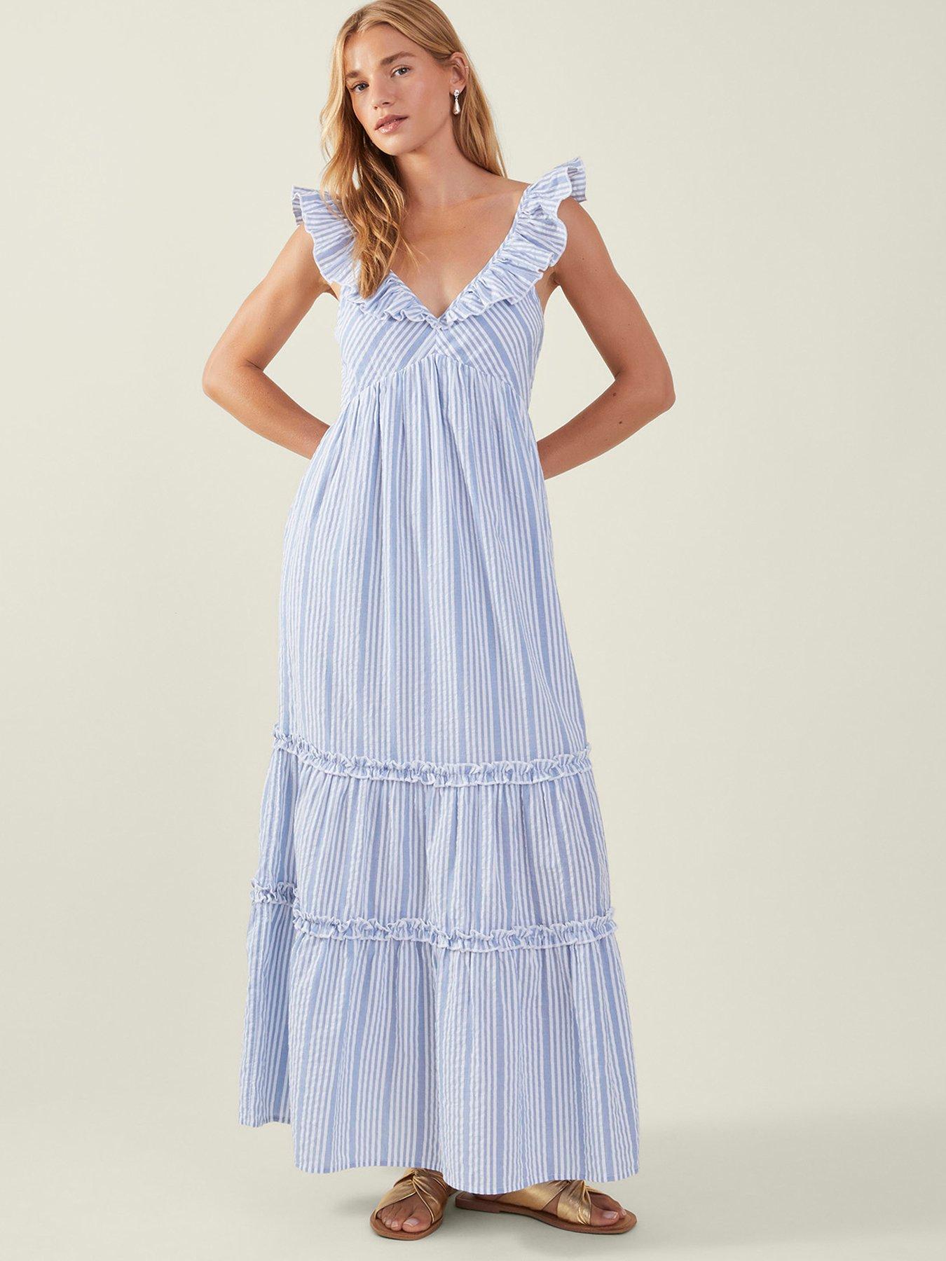 accessorize-stripe-ruffle-maxi-dress-blue