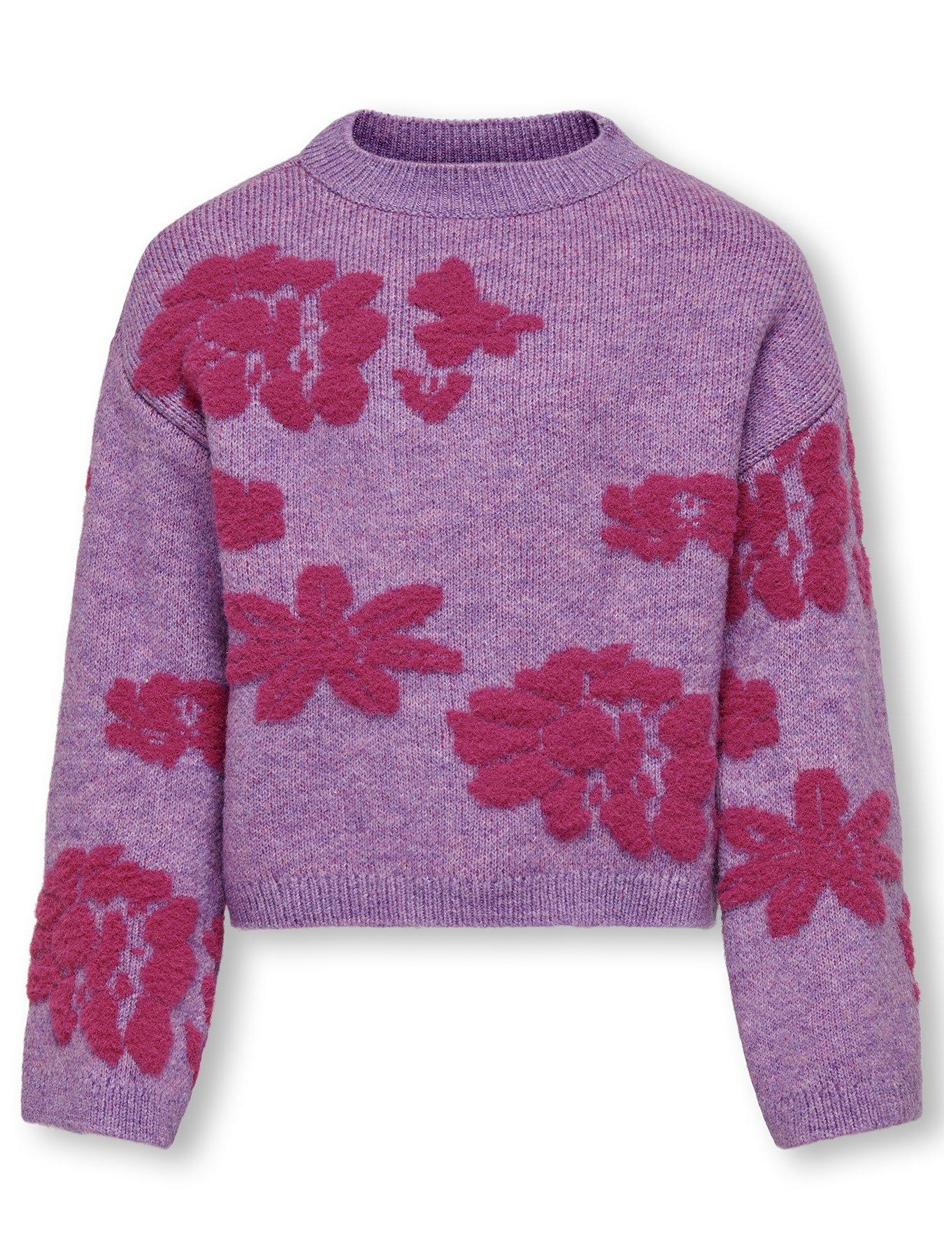 only-kids-girls-floral-knitted-jumper-cattleya-orchid