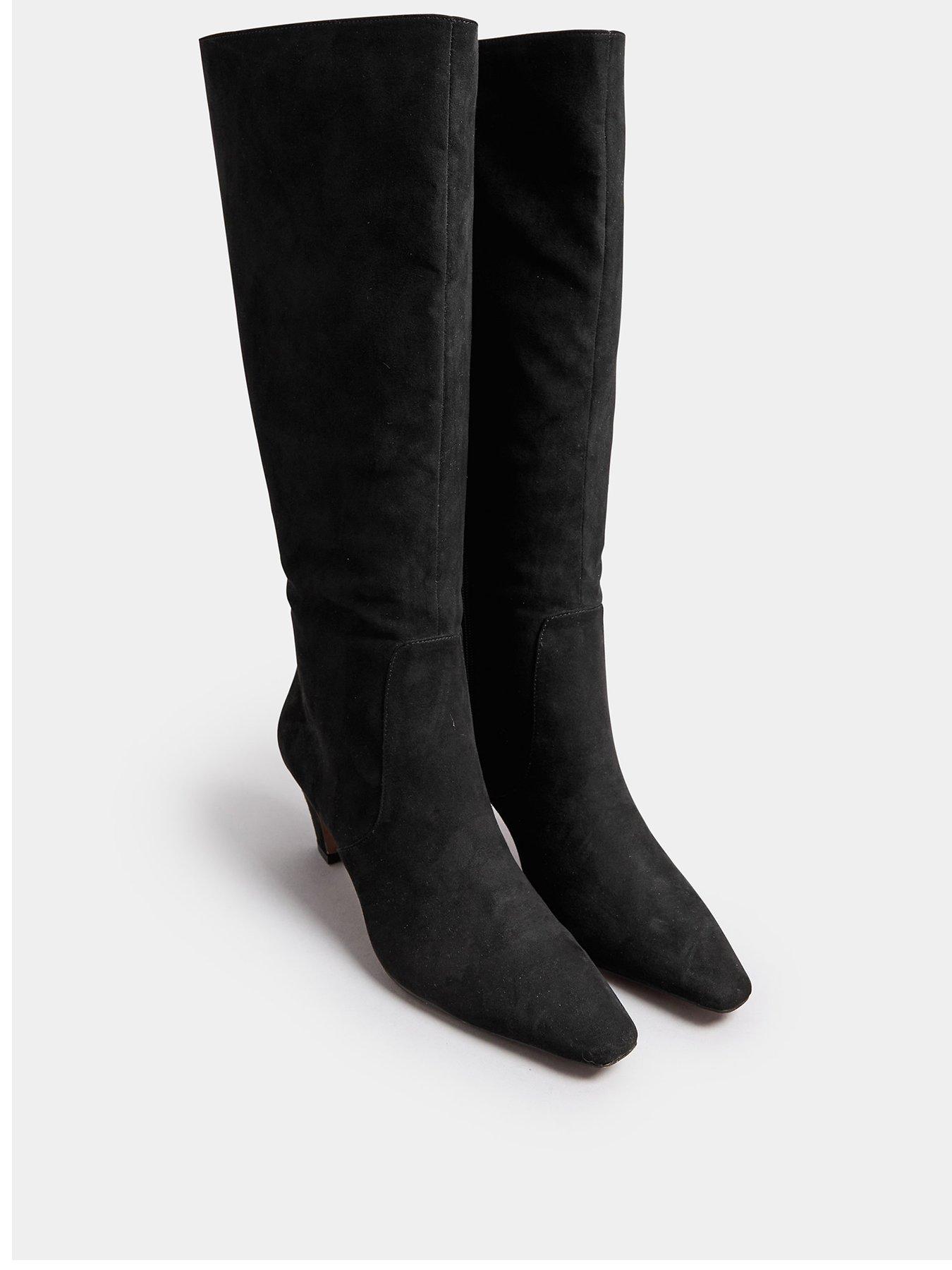 long-tall-sally-knee-high-kitten-heel-boot-blackstillFront