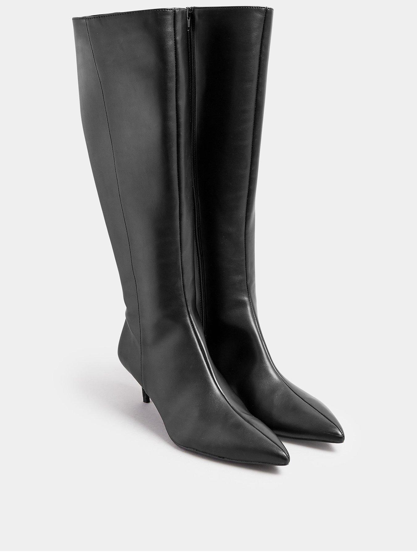 long-tall-sally-knee-high-pointed-pu-boot-blackstillFront