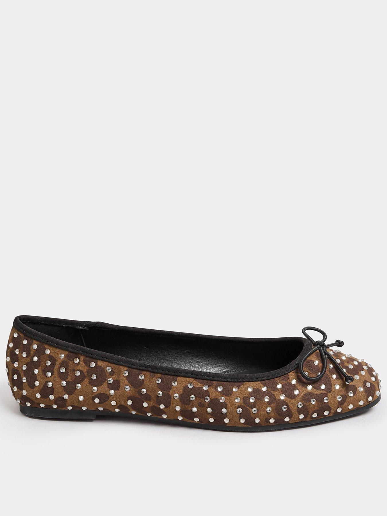 long-tall-sally-leopard-diamante-ballet-pumpfront