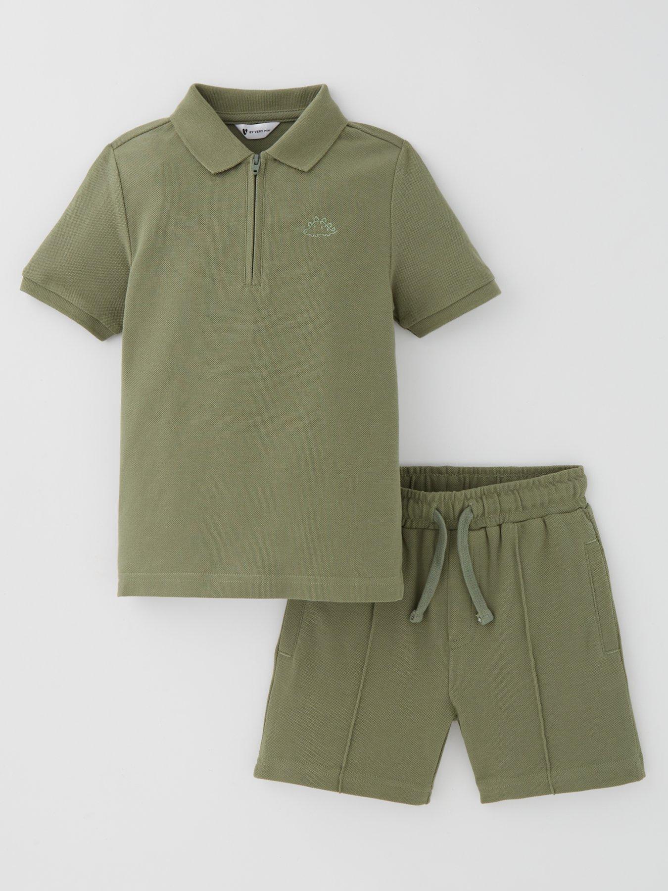 mini-v-by-very-boys-short-sleeve-polo-and-trouser-set-green