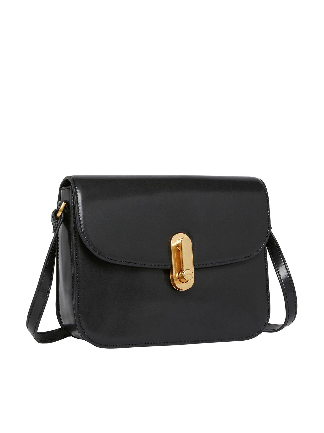 Womens black satchel sale