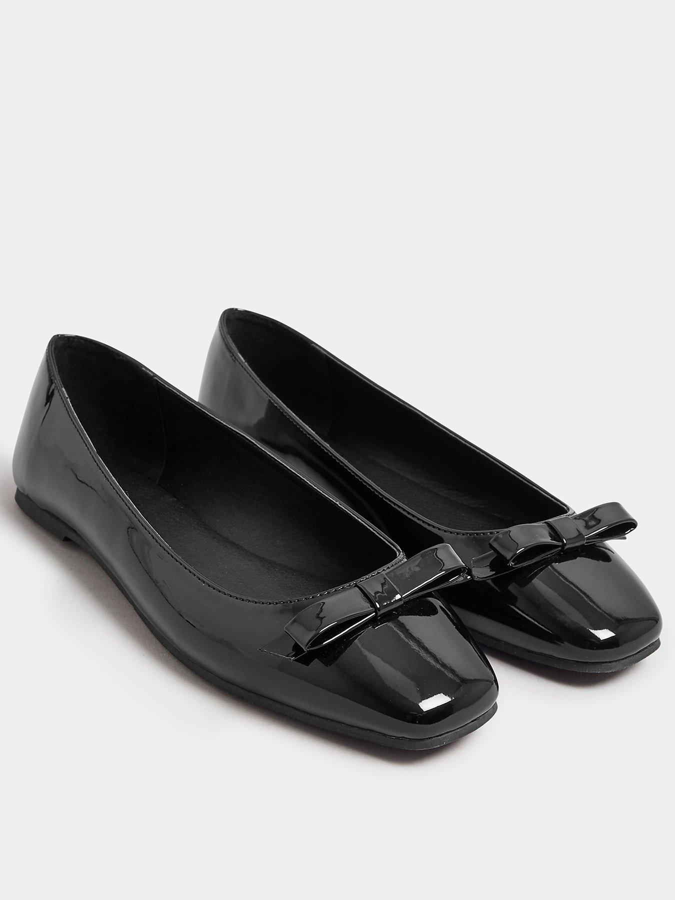 long-tall-sally-square-toe-ballet-bow-pump-blackstillFront