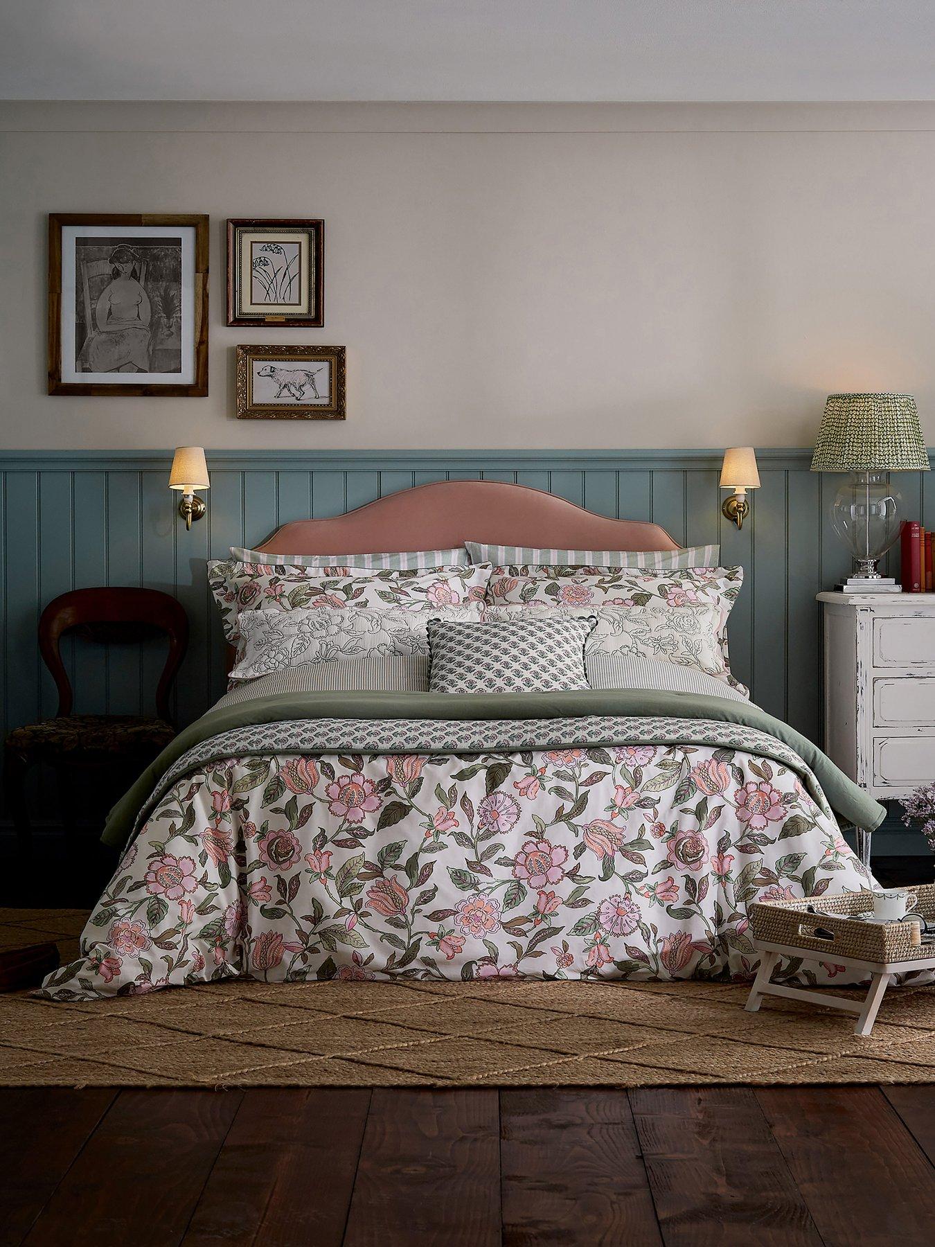 undefined Juliette Khaki 100% Cotton Percale Duvet Set