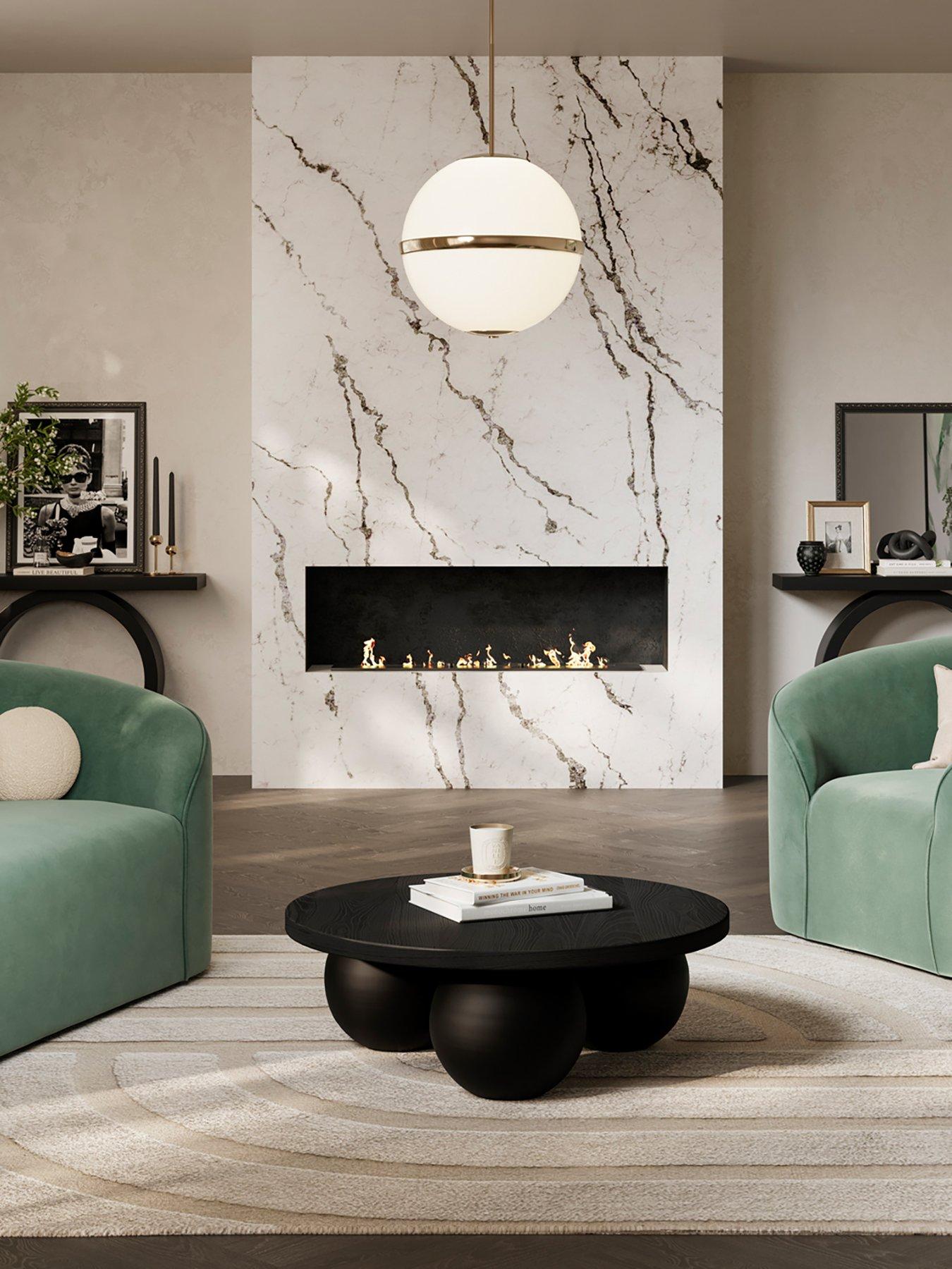 OTI Kenji Matte Black Coffee Table