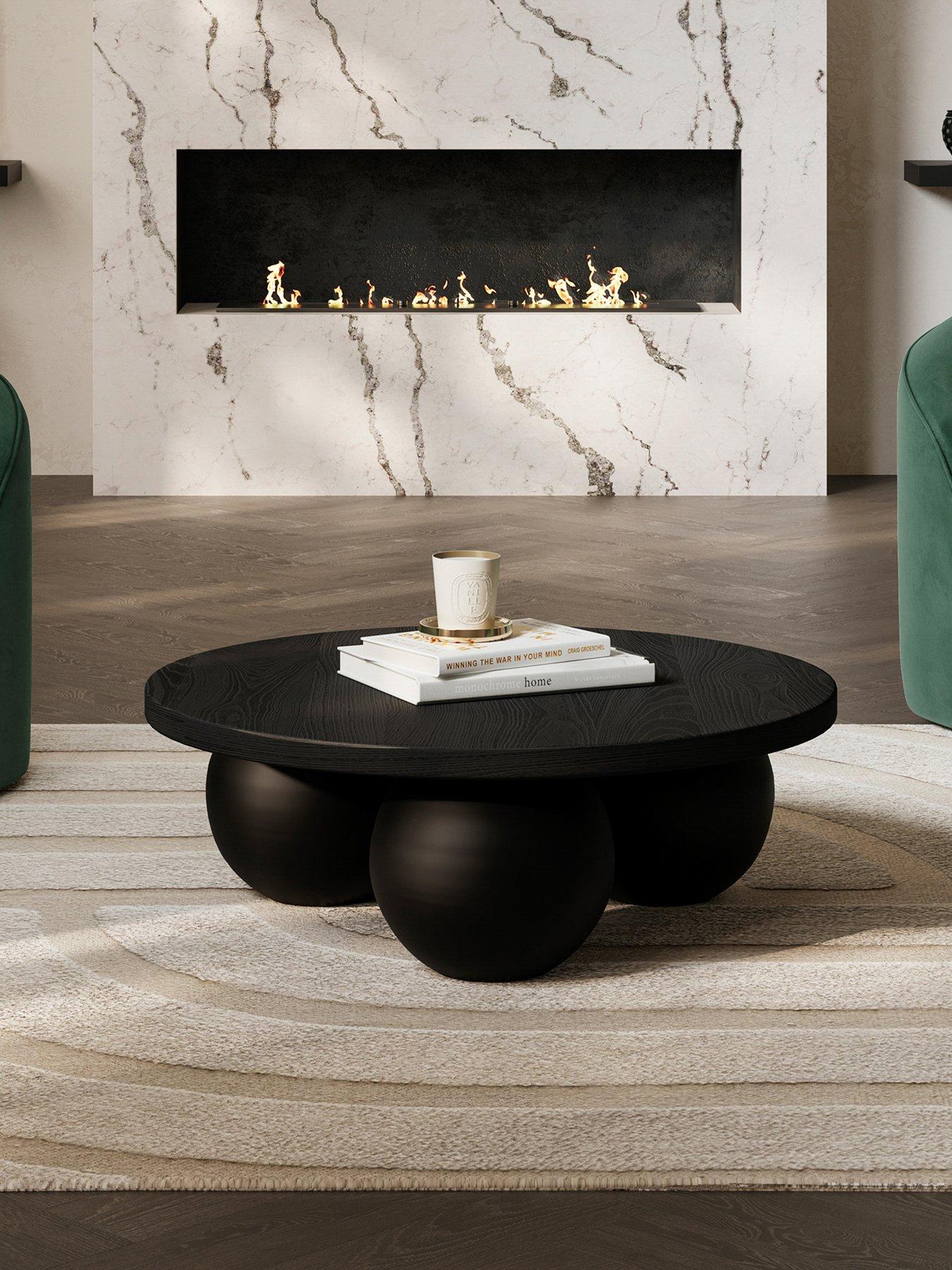 The Inside Edit Kenji Matte Black Coffee Table