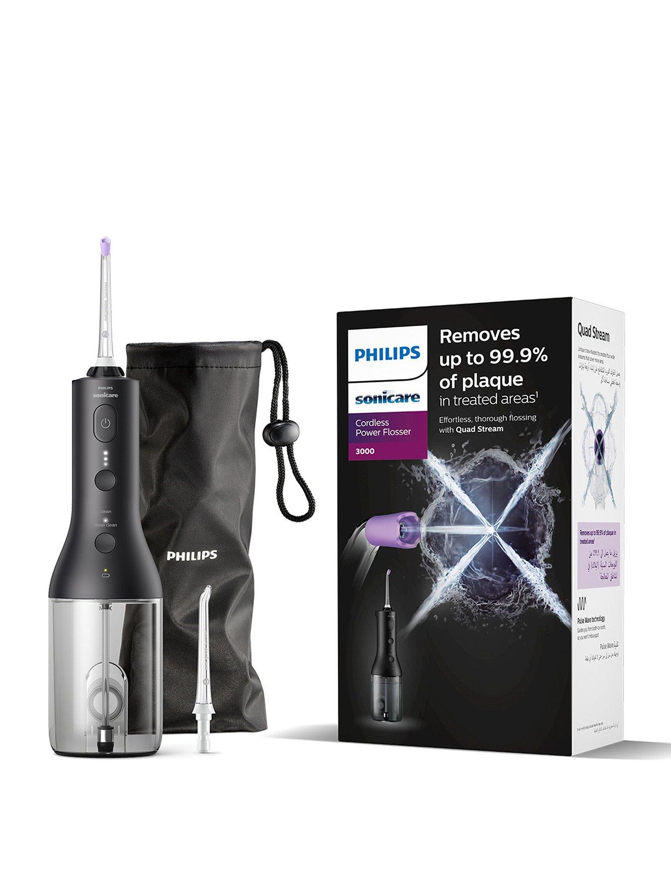 undefined Philips Sonicare Cordless Power Flosser 3000 Oral Irrigator Black - HX3826/33