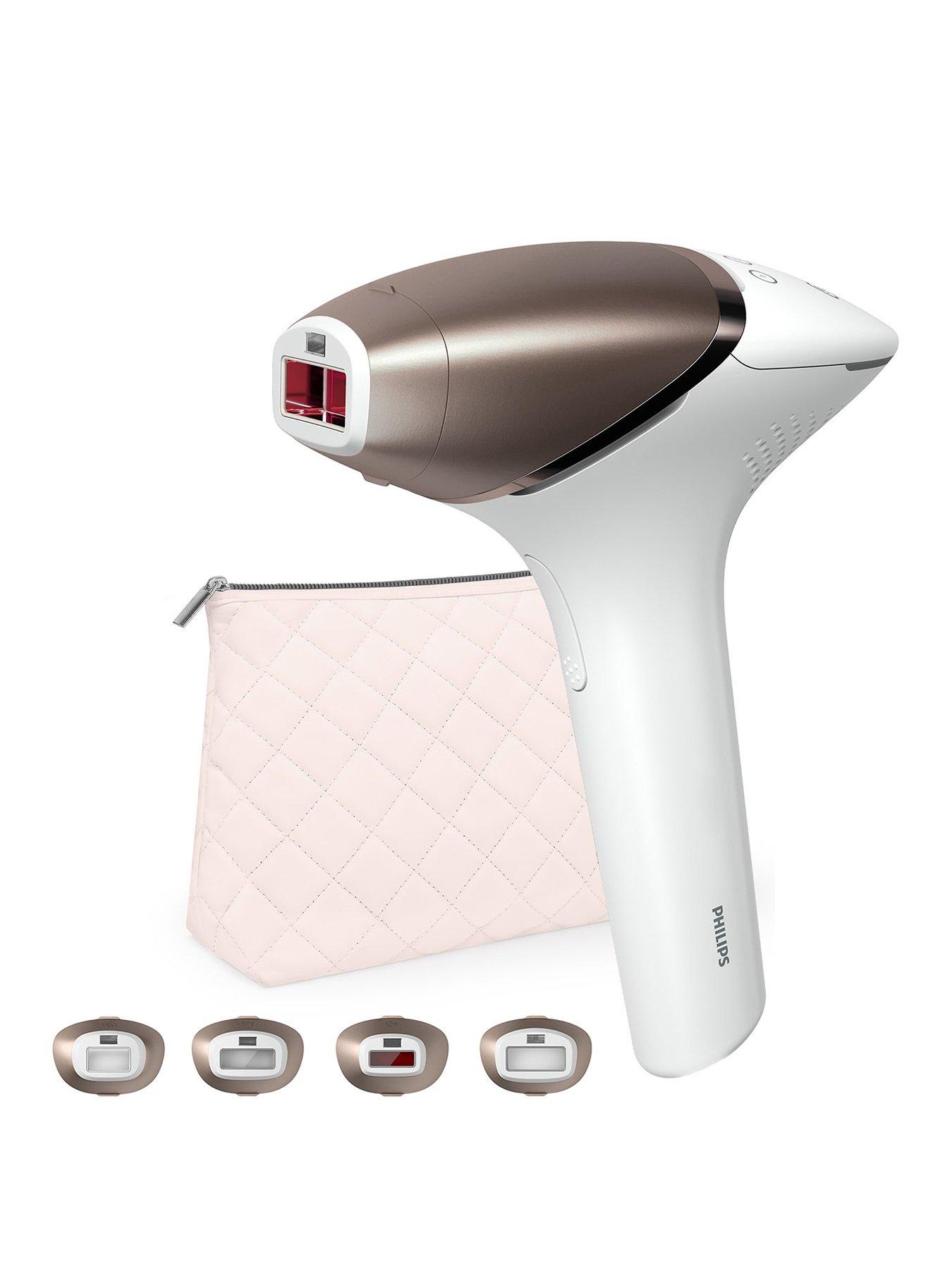 Image of Philips Lumea 9900 Series IPL Hair Removal, SenseIQ  &  SkinAI Technology, 4 Attachments - Body, Face, Bikini, Underarms, Corded  &  Cordless, BRI951/01